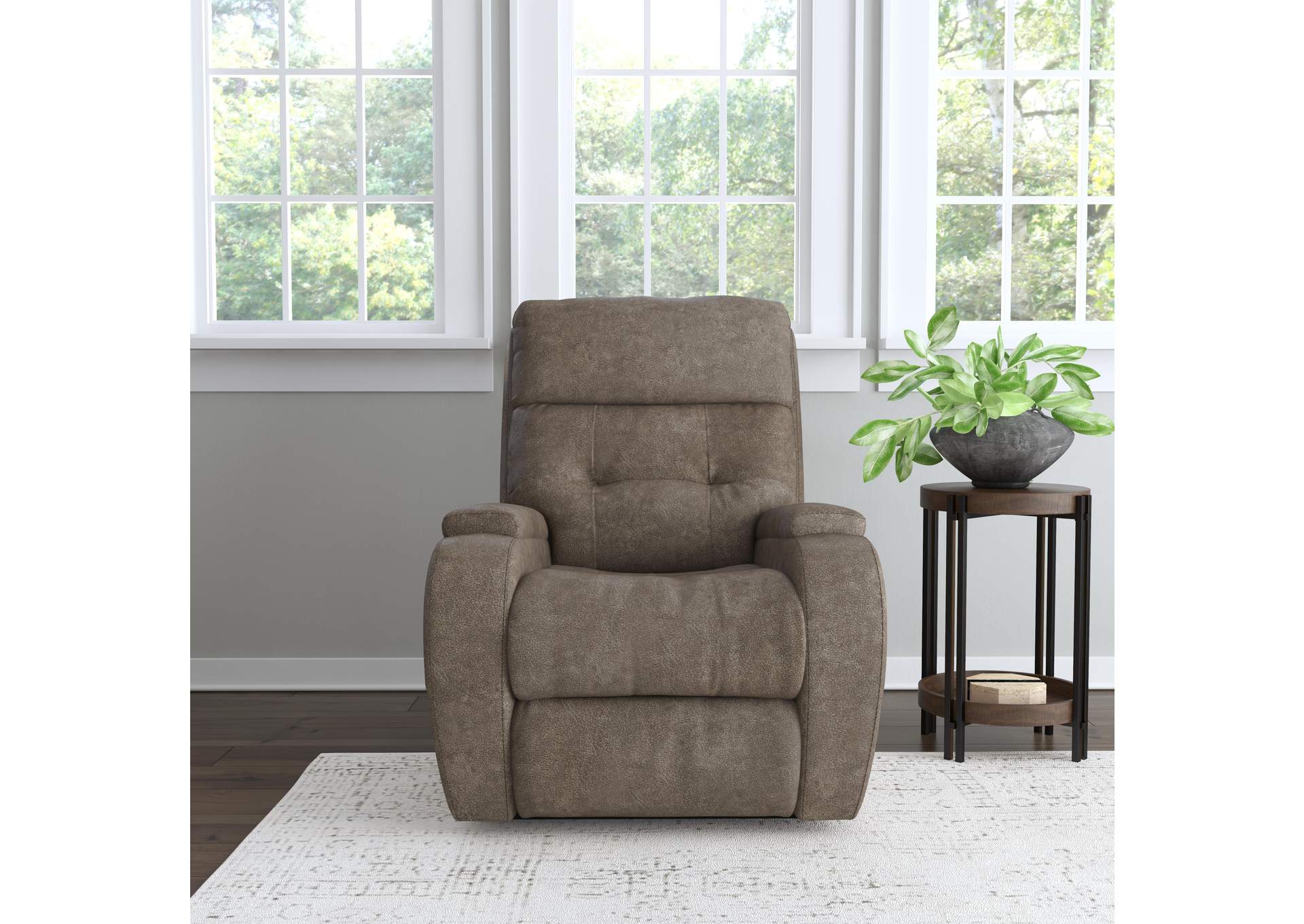 Strait Power Recliner With Power Headrest,Flexsteel