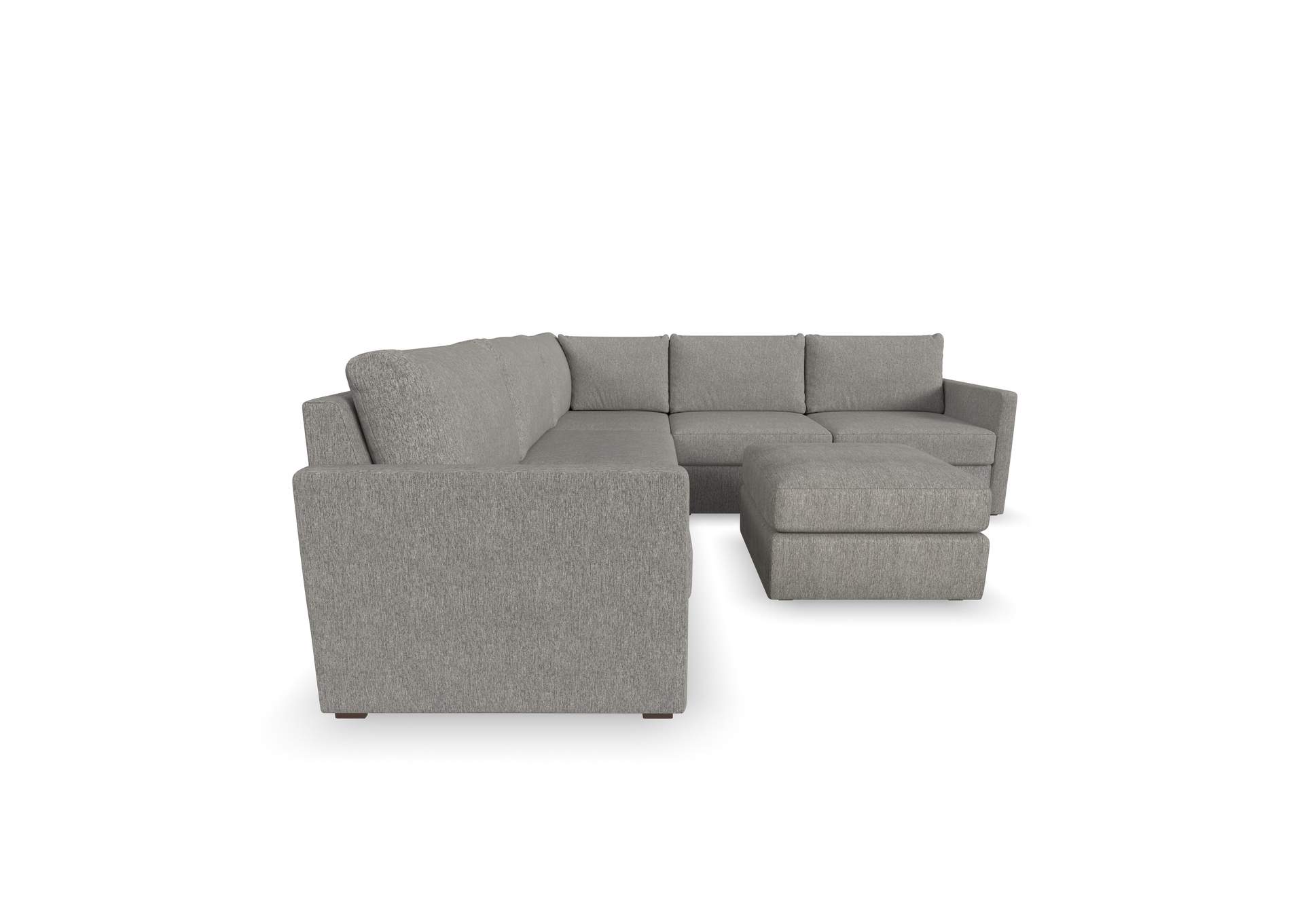 Flex 5 - Seat Sectional With Narrow Arm And Ottoman,Flexsteel