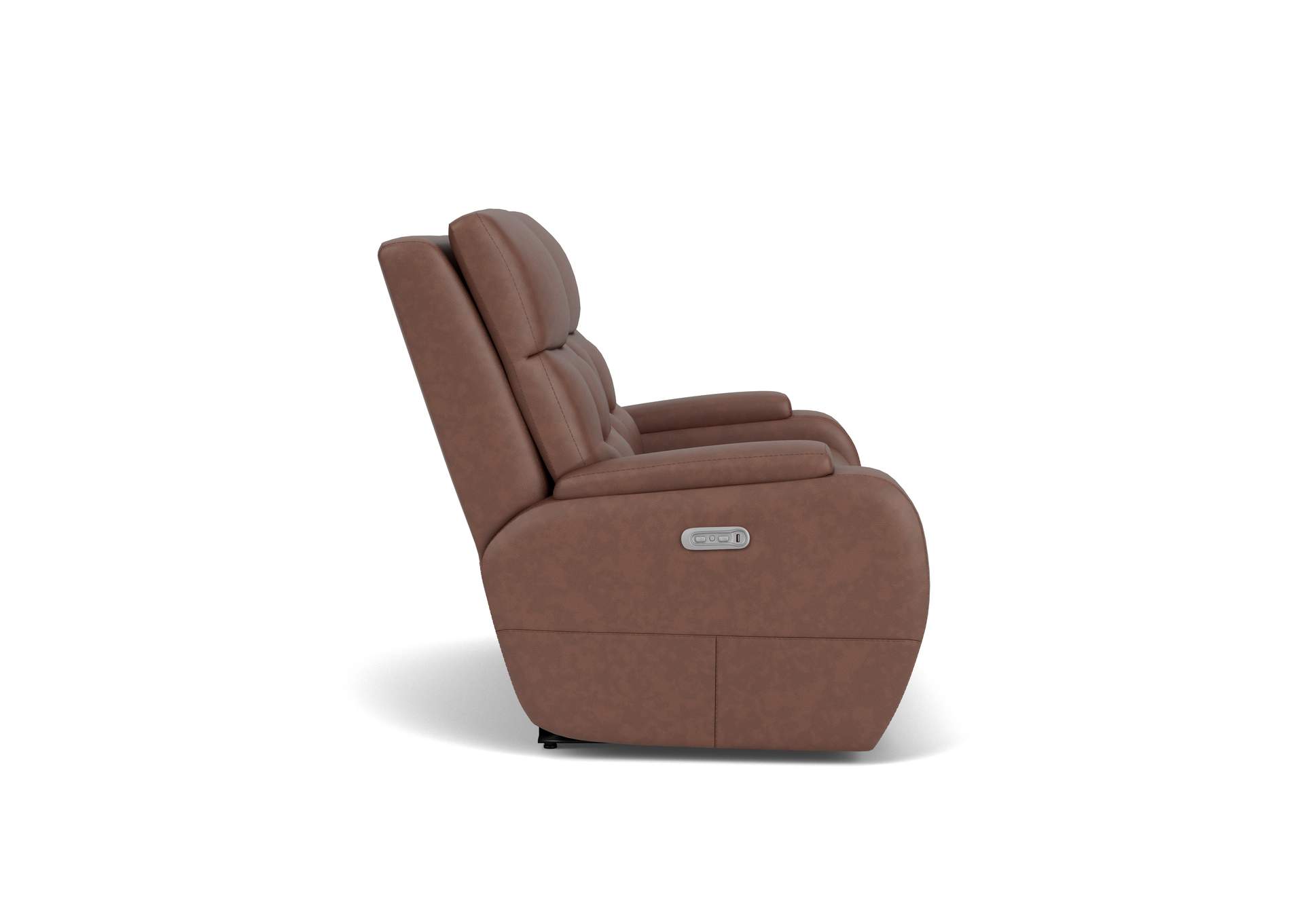 Strait Power Reclining Loveseat With Power Headrests,Flexsteel