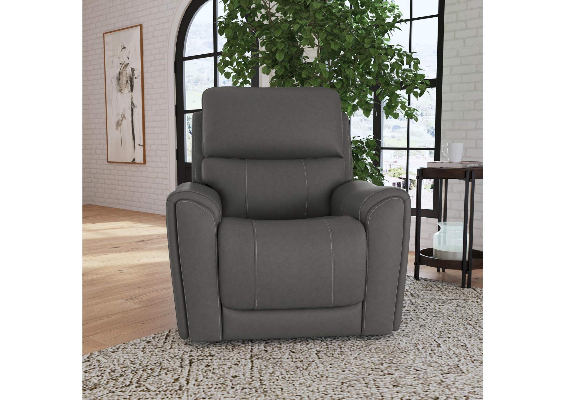 Carter Power Recliner With Power Headrest & Lumbar,Flexsteel