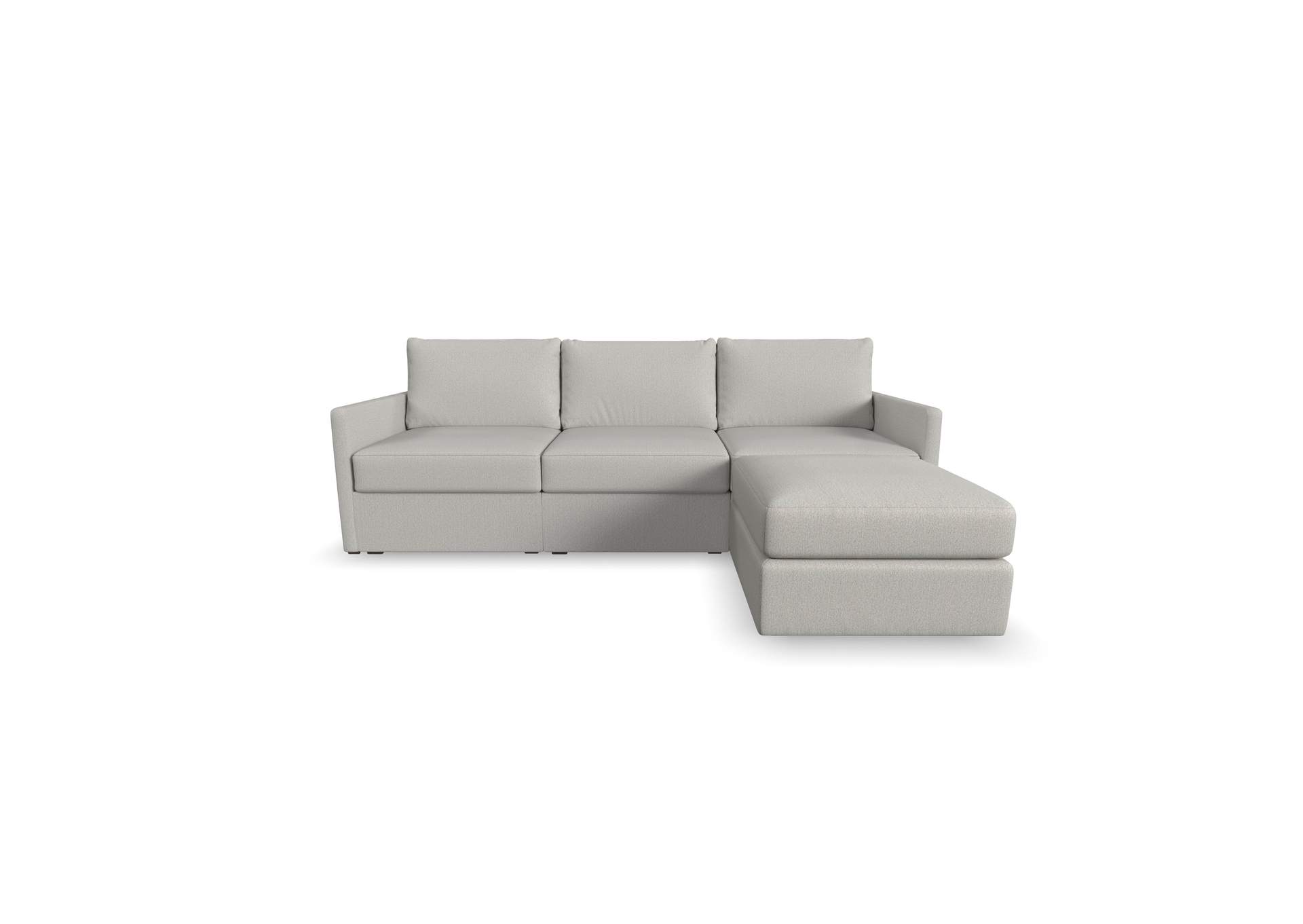 Flex Sofa With Narrow Arm And Ottoman,Flexsteel