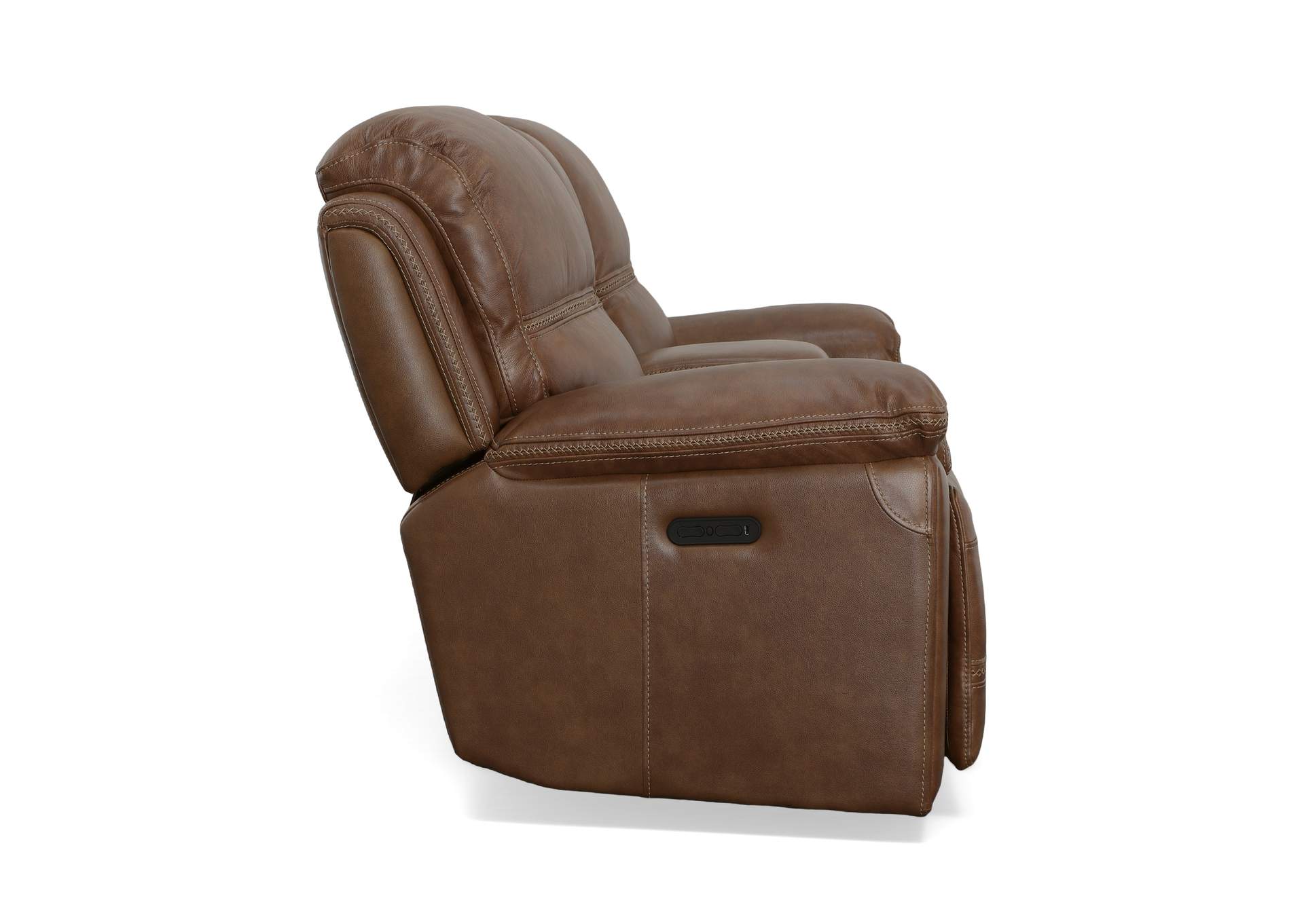 Fenwick Power Reclining Loveseat With Console & Power Headrests,Flexsteel