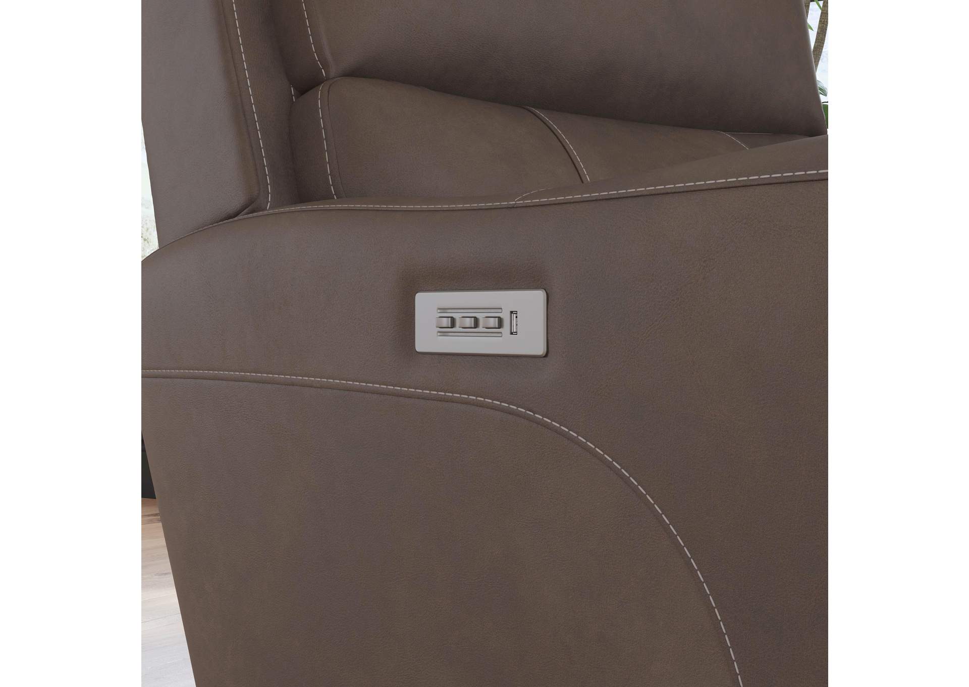 Carter Power Recliner With Power Headrest & Lumbar,Flexsteel