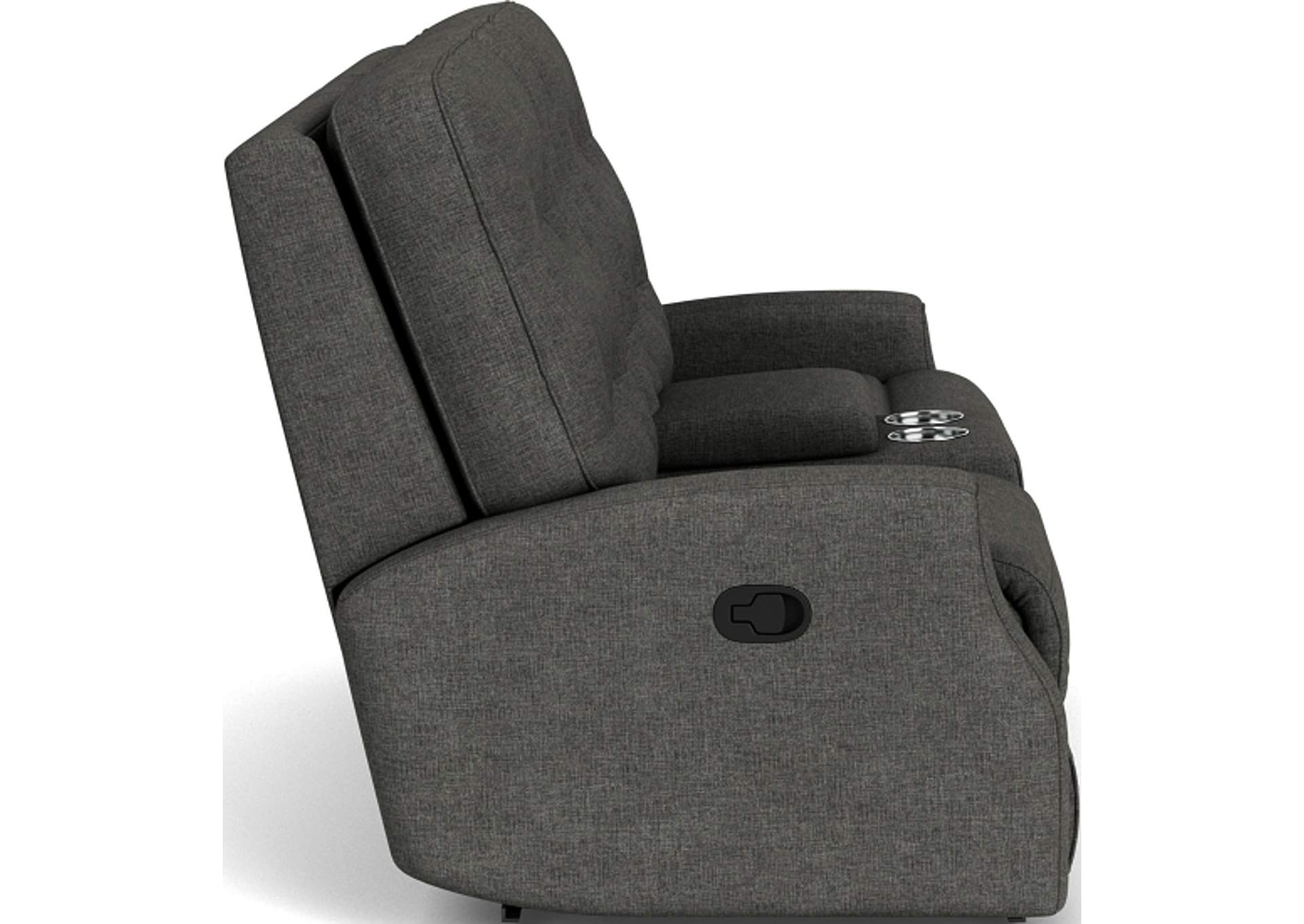 Devon Reclining Loveseat With Console,Flexsteel