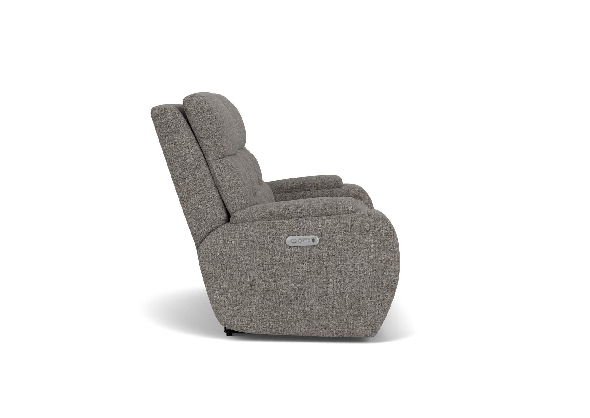 Strait Power Reclining Loveseat With Power Headrests,Flexsteel