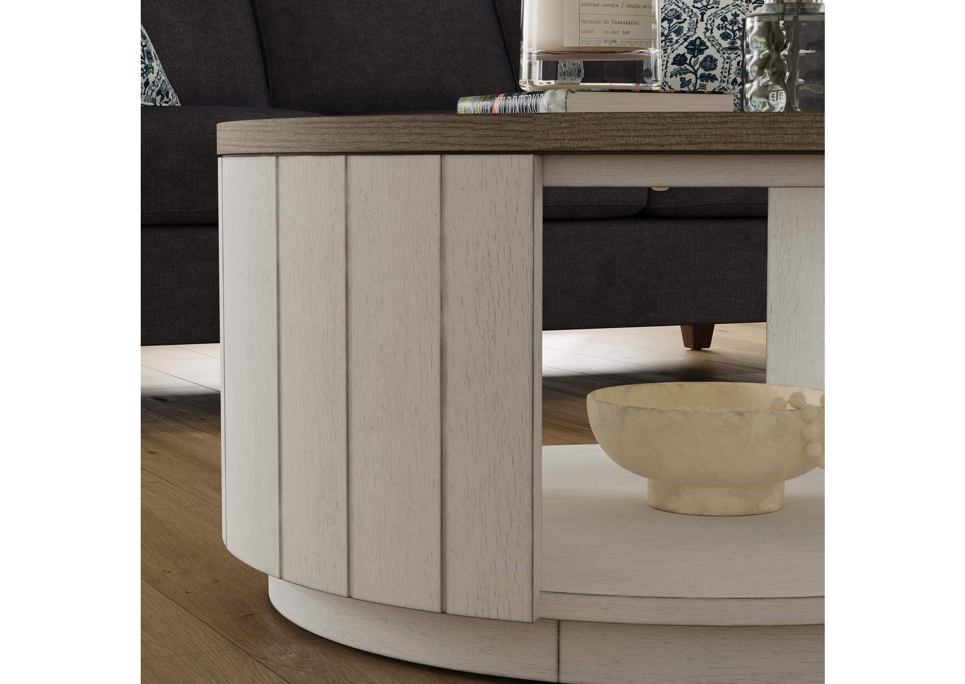 Melody Round Coffee Table With Casters,Flexsteel