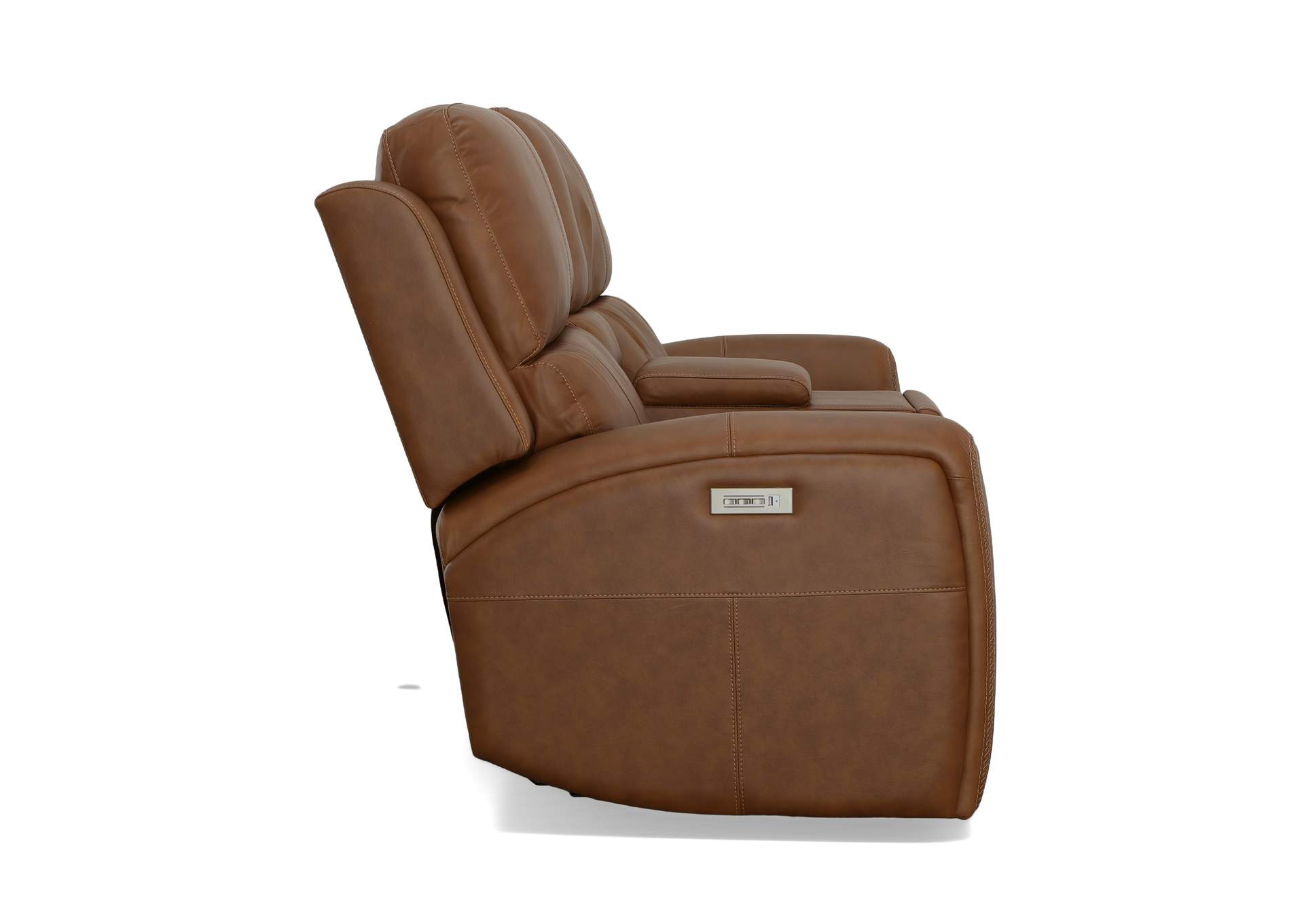 Linden Power Reclining Loveseat With Console & Power Headrests & Lumbar,Flexsteel