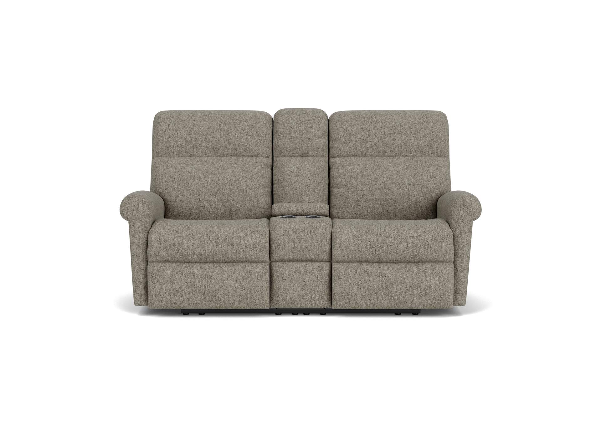 Davis Power Reclining Loveseat With Console & Power Headrests,Flexsteel