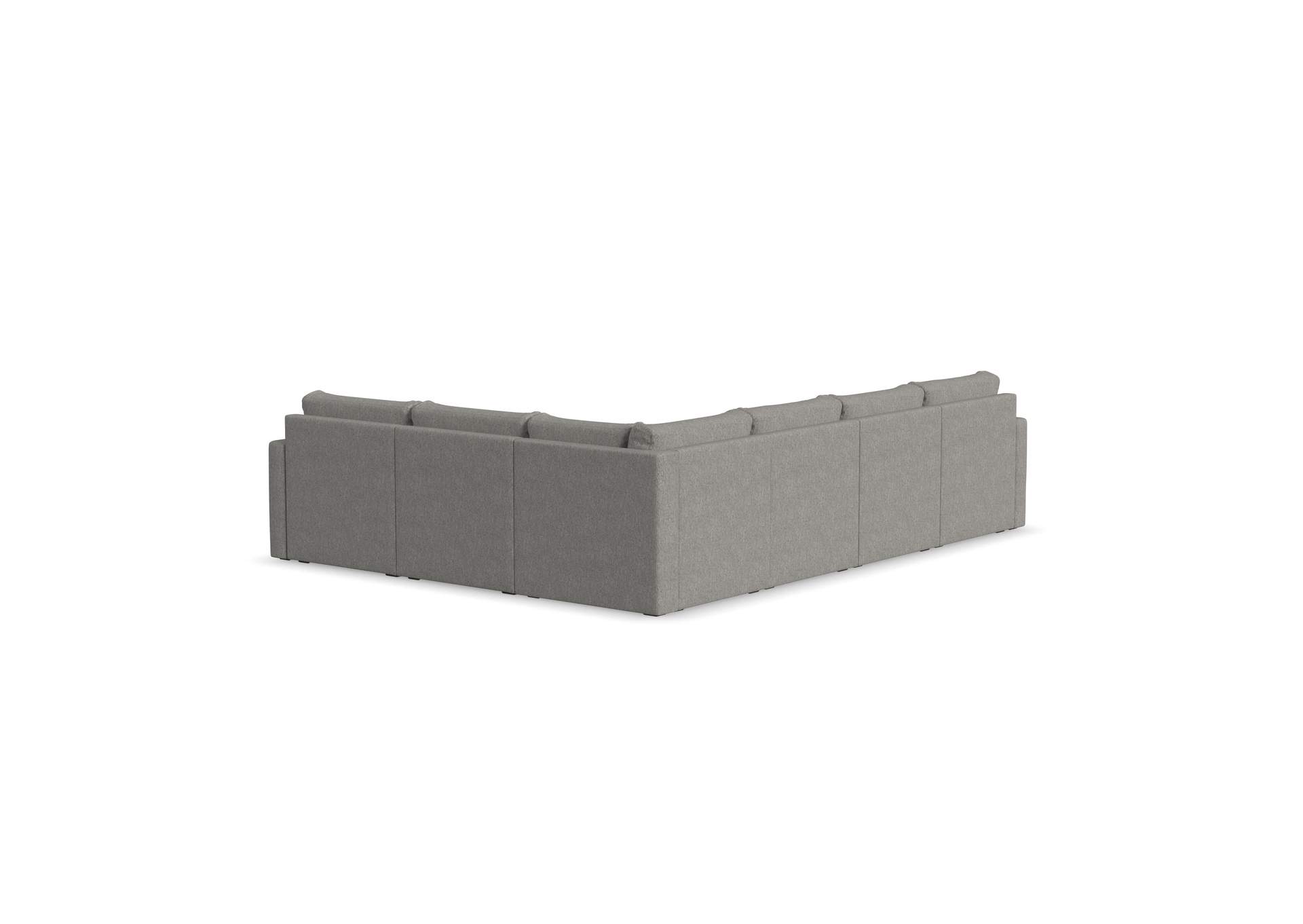 Flex 6 - Seat Sectional With Standard Arm,Flexsteel
