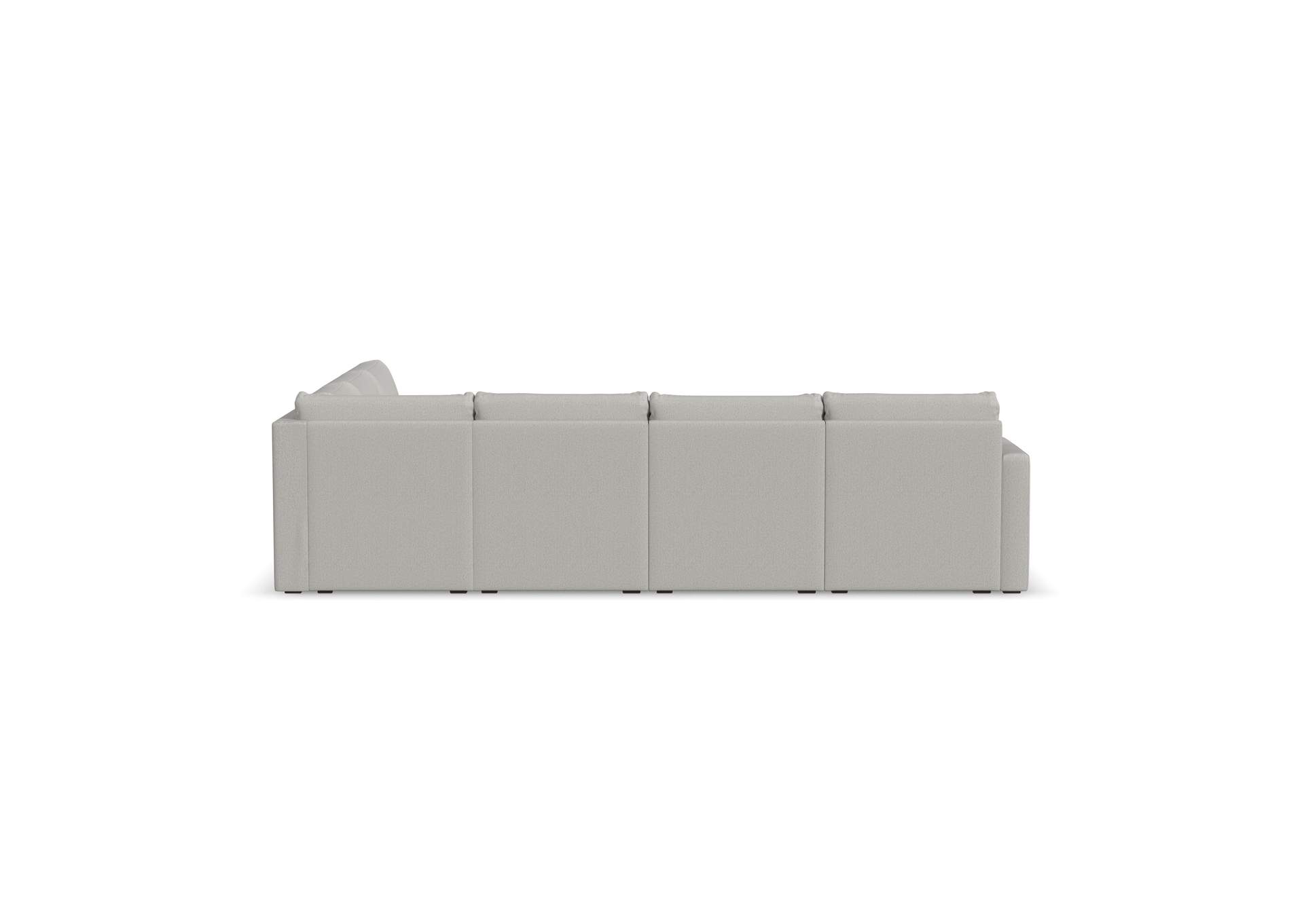 Flex 6 - Seat Sectional With Standard Arm,Flexsteel