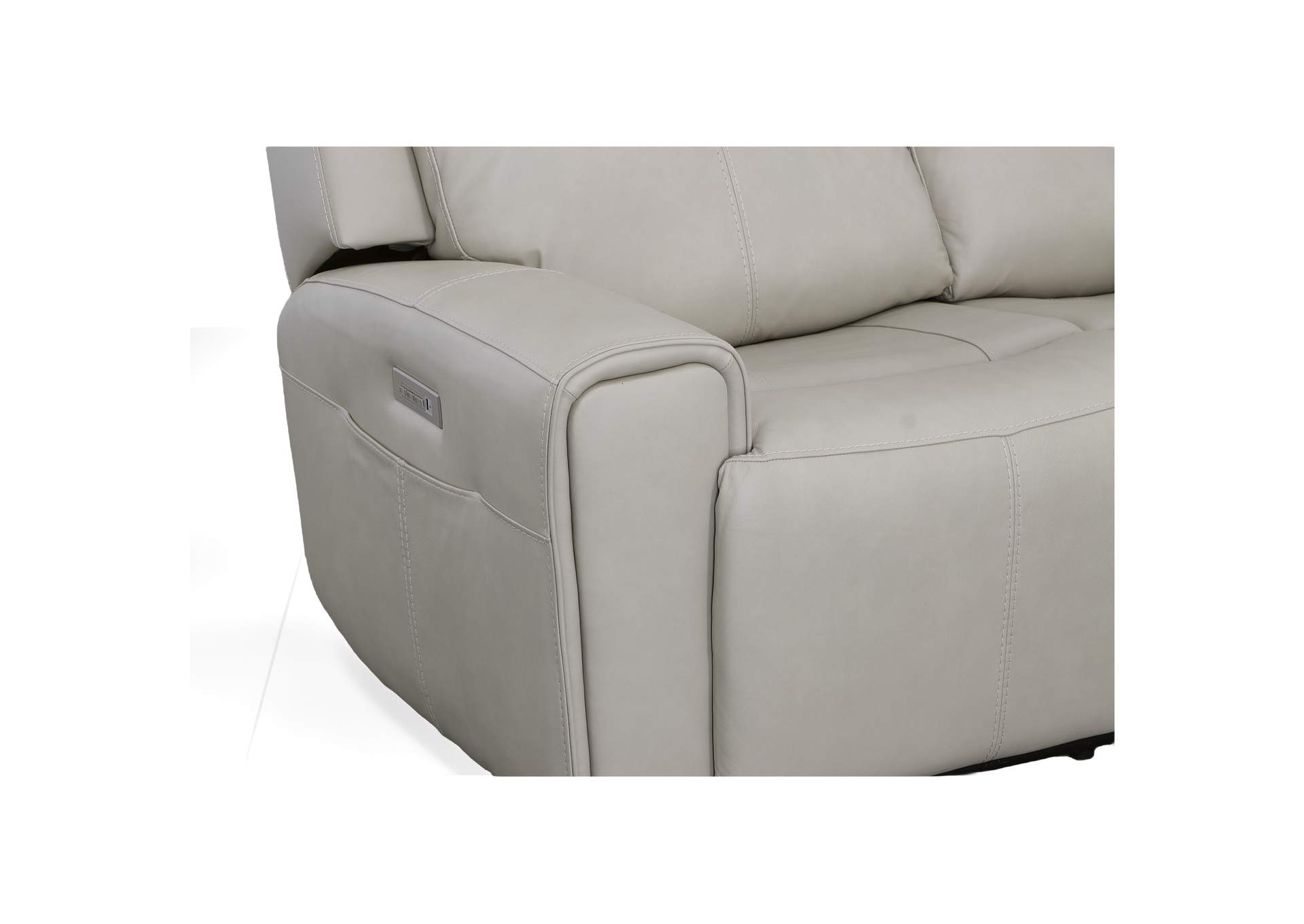 Barnett Power Reclining Loveseat With Power Headrests & Lumbar,Flexsteel