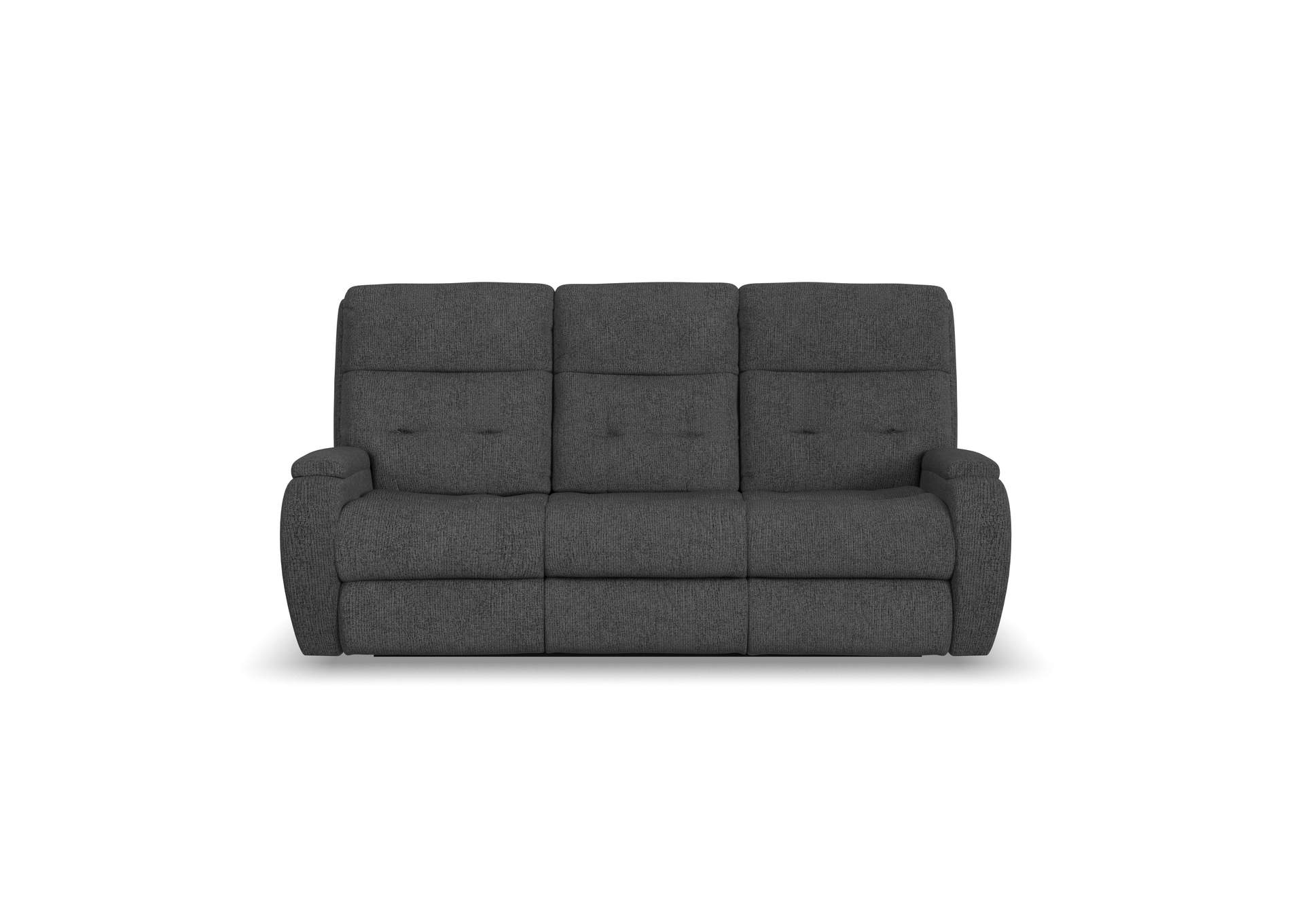 Strait Power Reclining Sofa With Power Headrests,Flexsteel