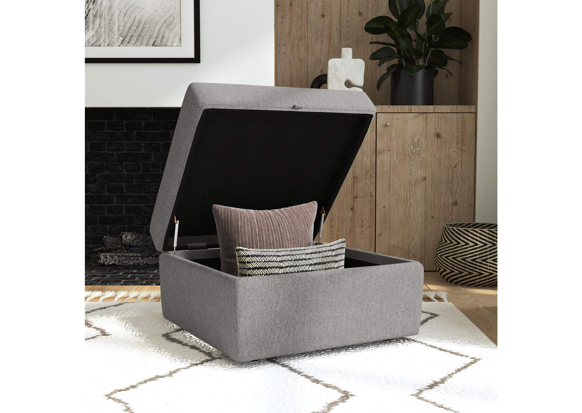 Flex Ottoman With Storage,Flexsteel