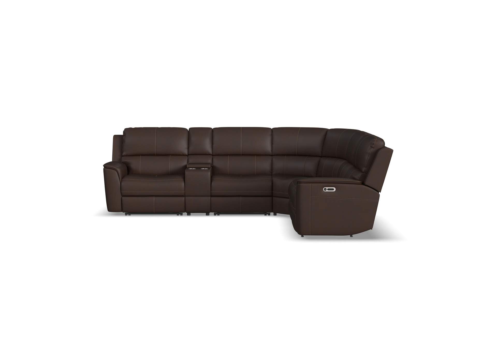 Henry Power Reclining Sectional With Power Headrests & Lumbar,Flexsteel