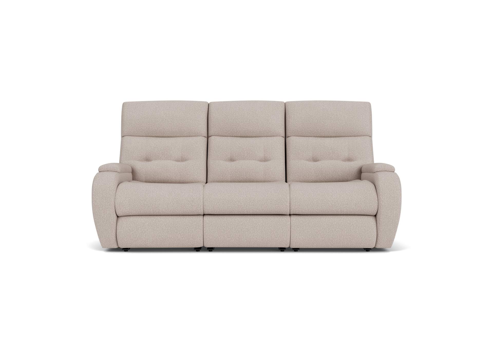 Strait Power Reclining Sofa With Power Headrests,Flexsteel