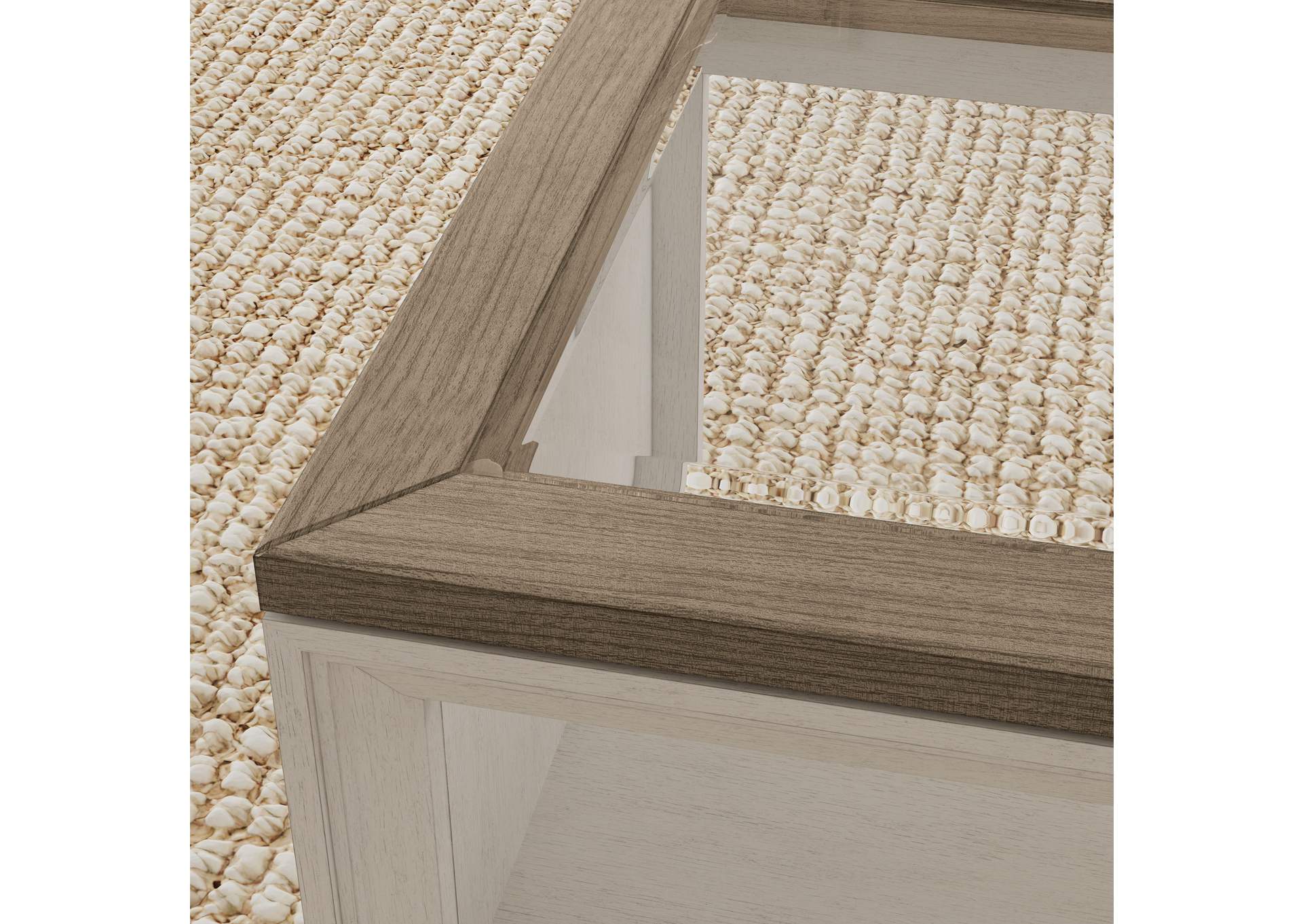 Melody Rectangular Coffee Table With Casters,Flexsteel