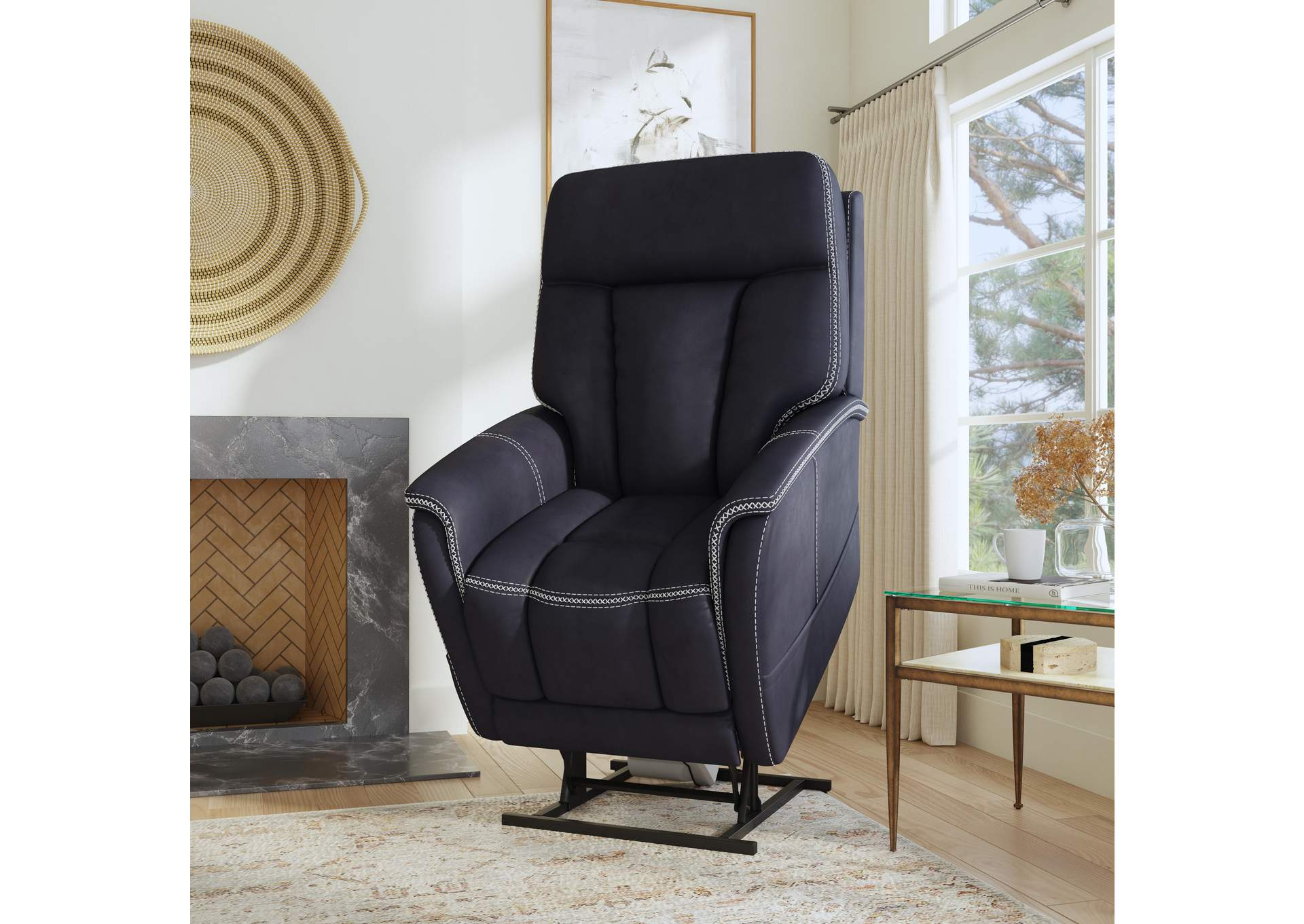 Atlas Power Lift Recliner With Power Headrest & Lumbar,Flexsteel