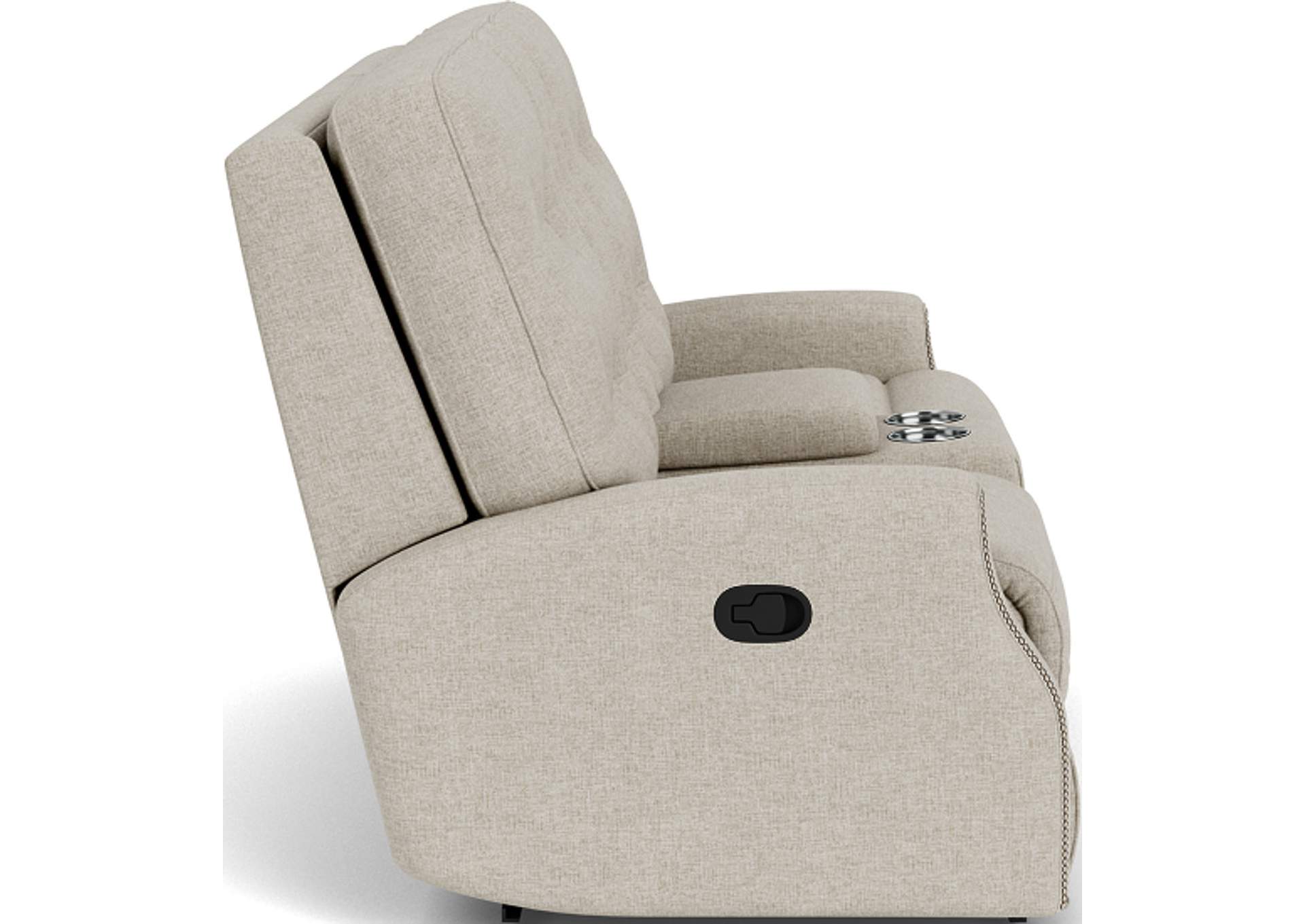 Devon Reclining Loveseat With Console,Flexsteel