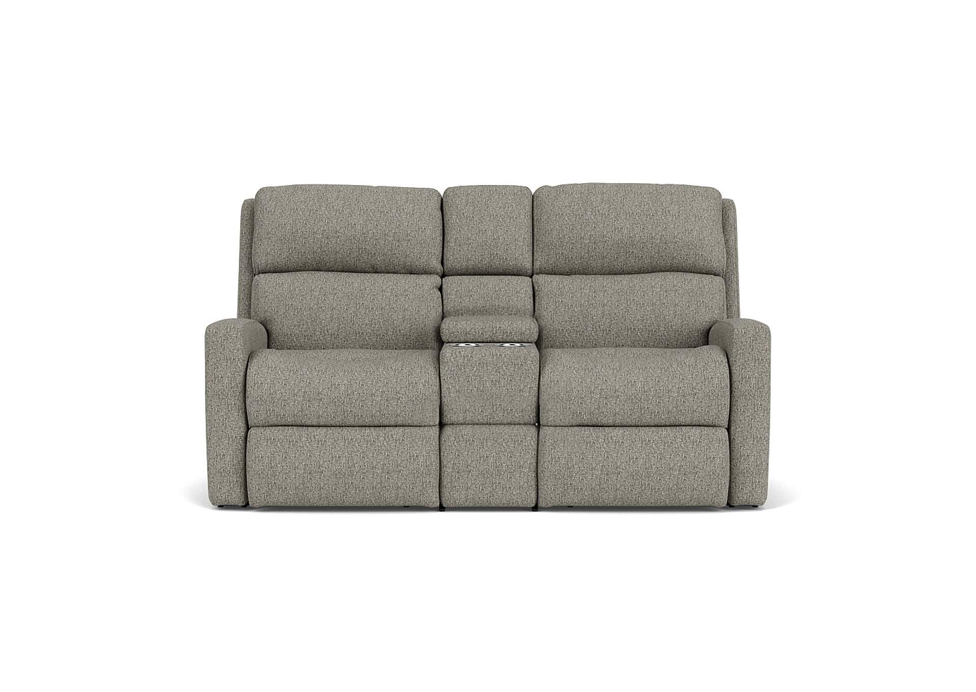 Catalina Power Reclining Loveseat With Console & Power Headrests,Flexsteel