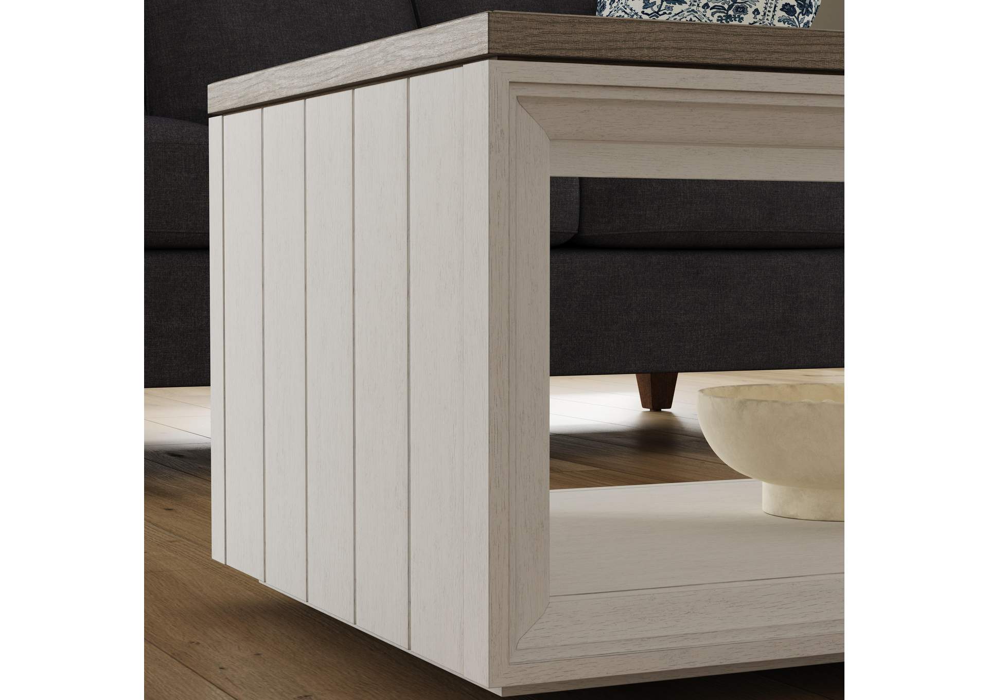 Melody Rectangular Coffee Table With Casters,Flexsteel