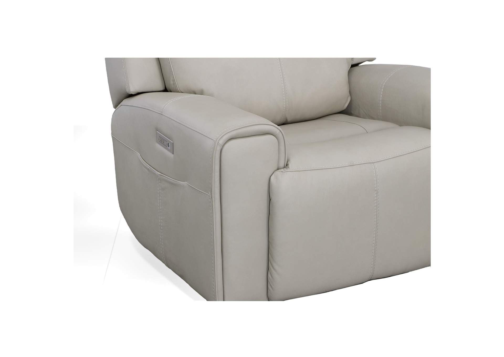 Barnett Power Recliner With Power Headrest & Lumbar,Flexsteel