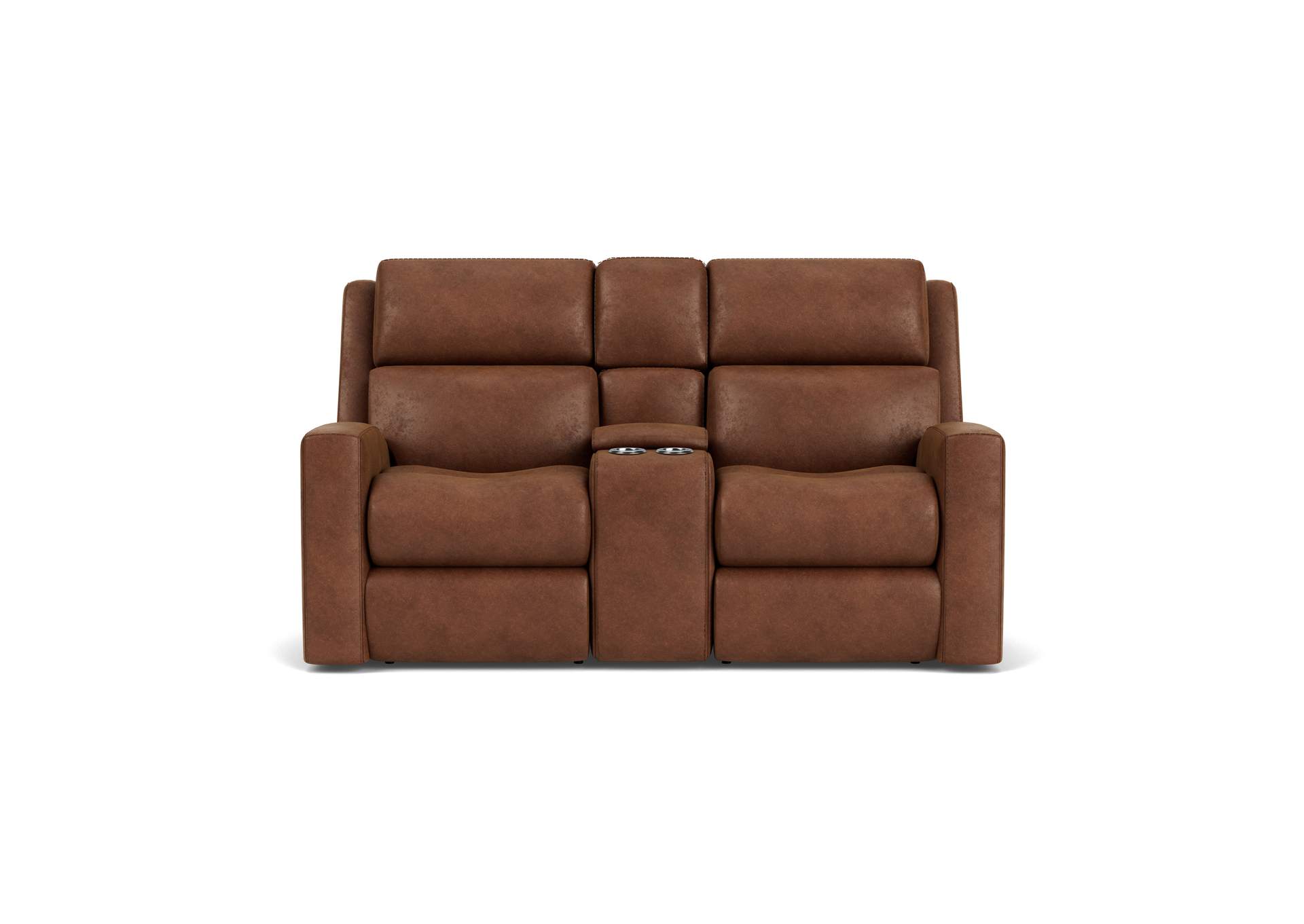 Score Power Reclining Loveseat With Console & Power Headrests & Lumbar,Flexsteel