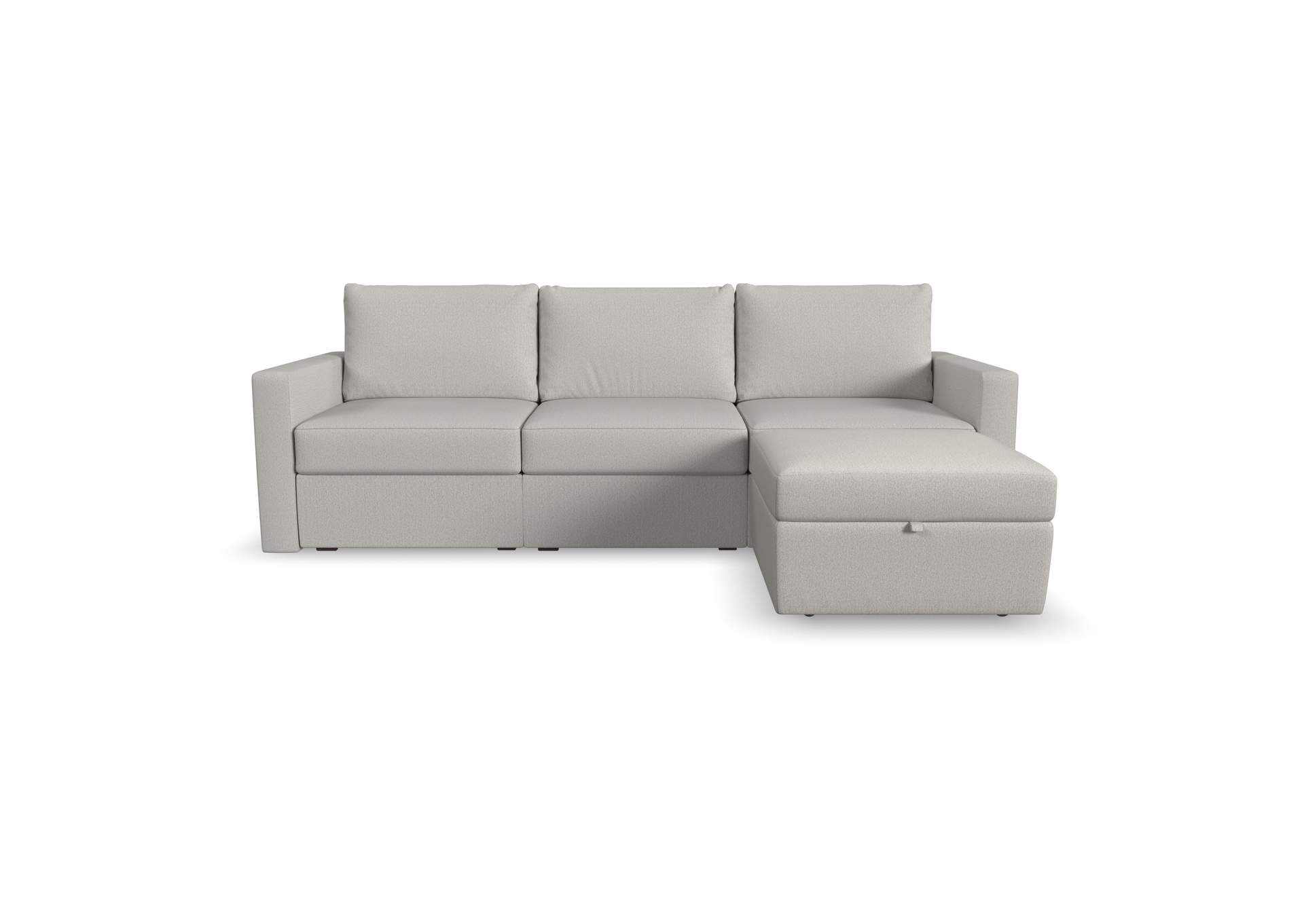 Flex Sofa With Standard Arm And Storage Ottoman,Flexsteel