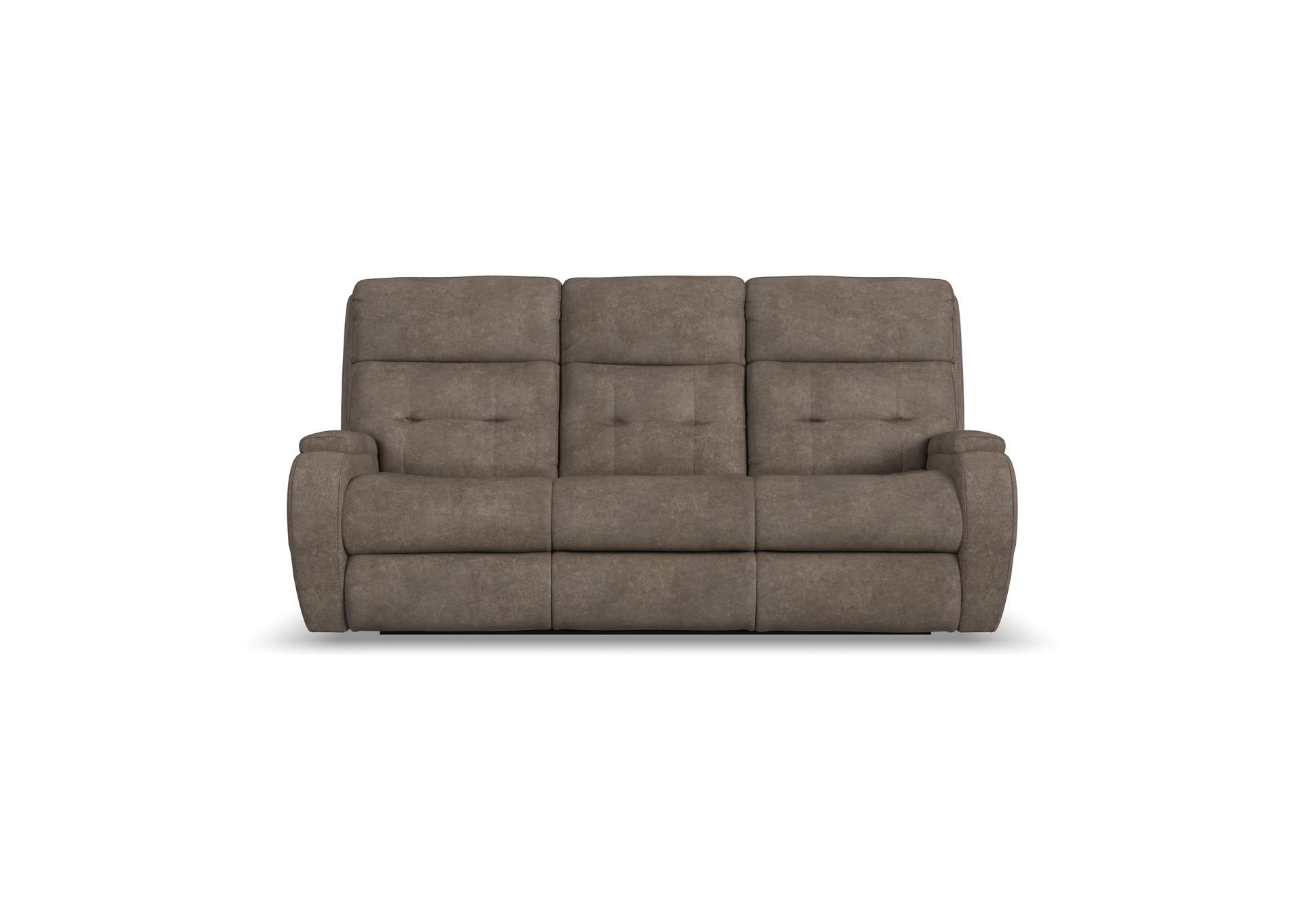 Strait Power Reclining Sofa With Power Headrests,Flexsteel