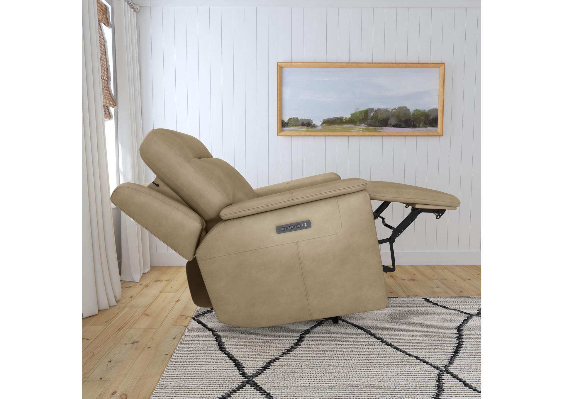 Odell Power Recliner With Power Headrest & Lumbar,Flexsteel