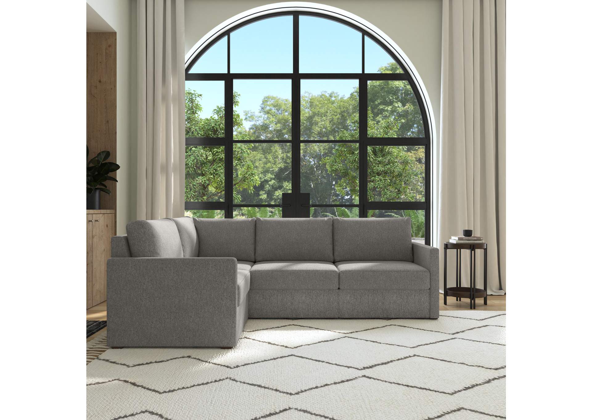 Flex 4 - Seat Sectional With Narrow Arm,Flexsteel