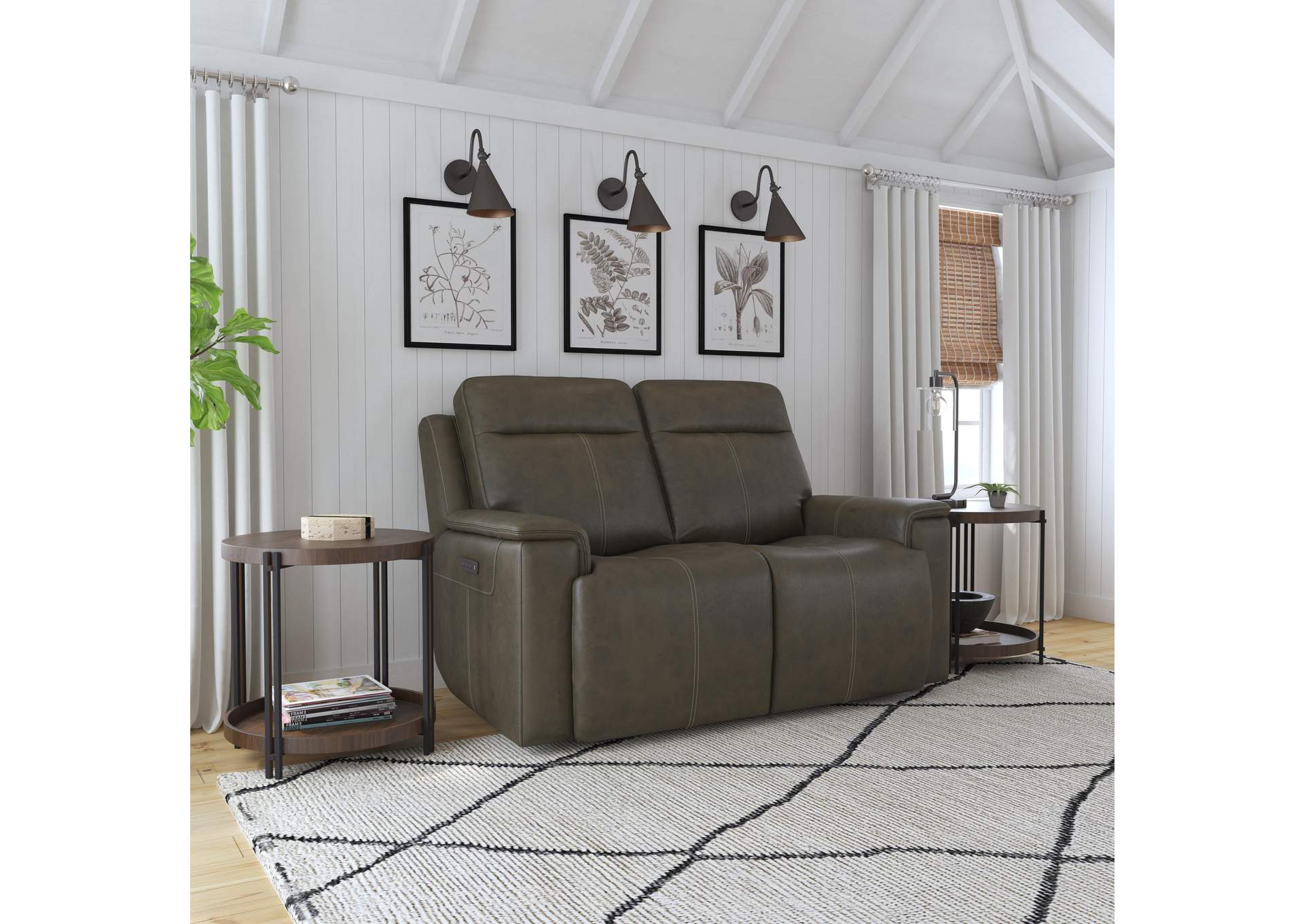 Odell Power Reclining Loveseat With Power Headrests & Lumbar,Flexsteel