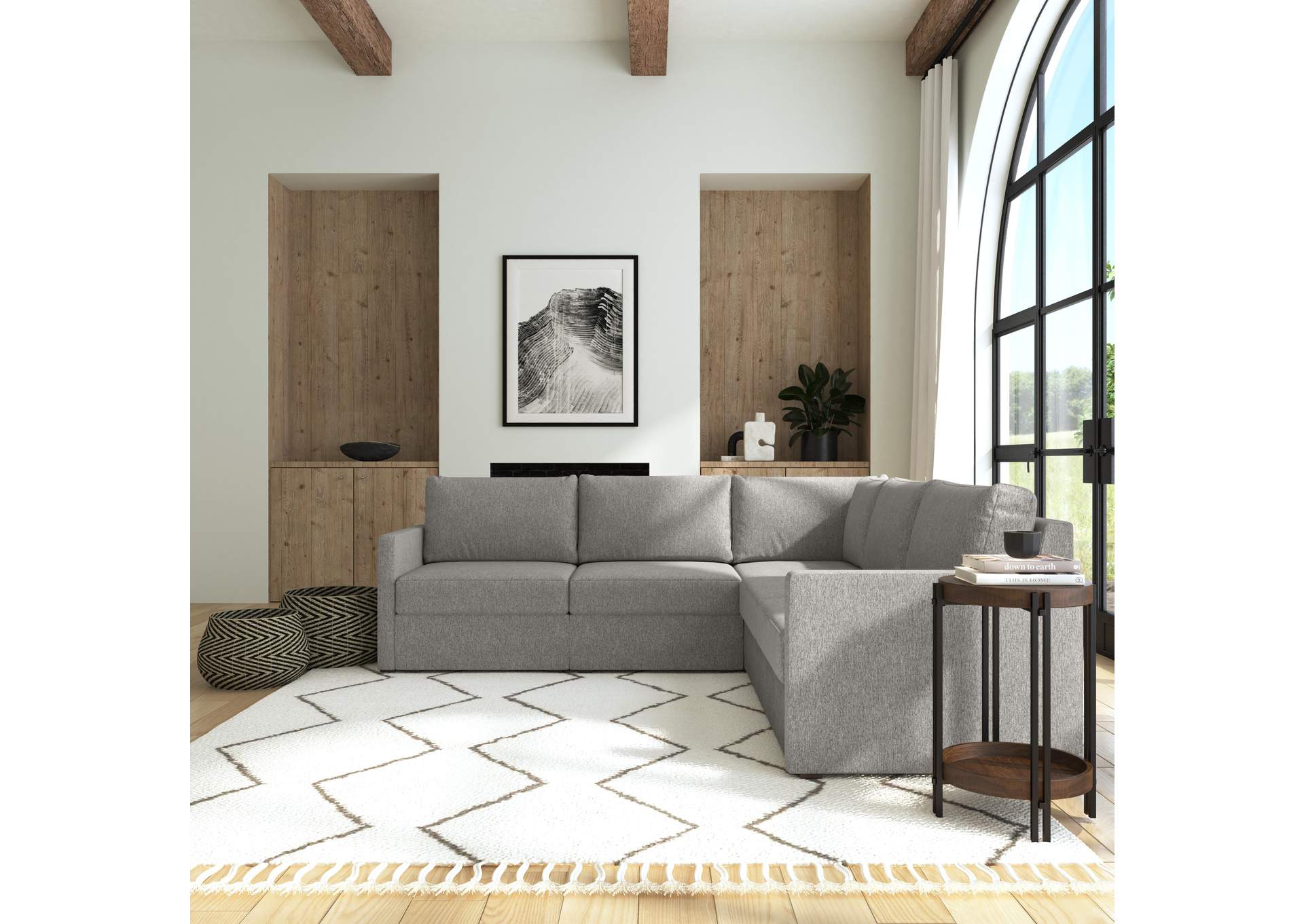 Flex 5 - Seat Sectional With Narrow Arm,Flexsteel