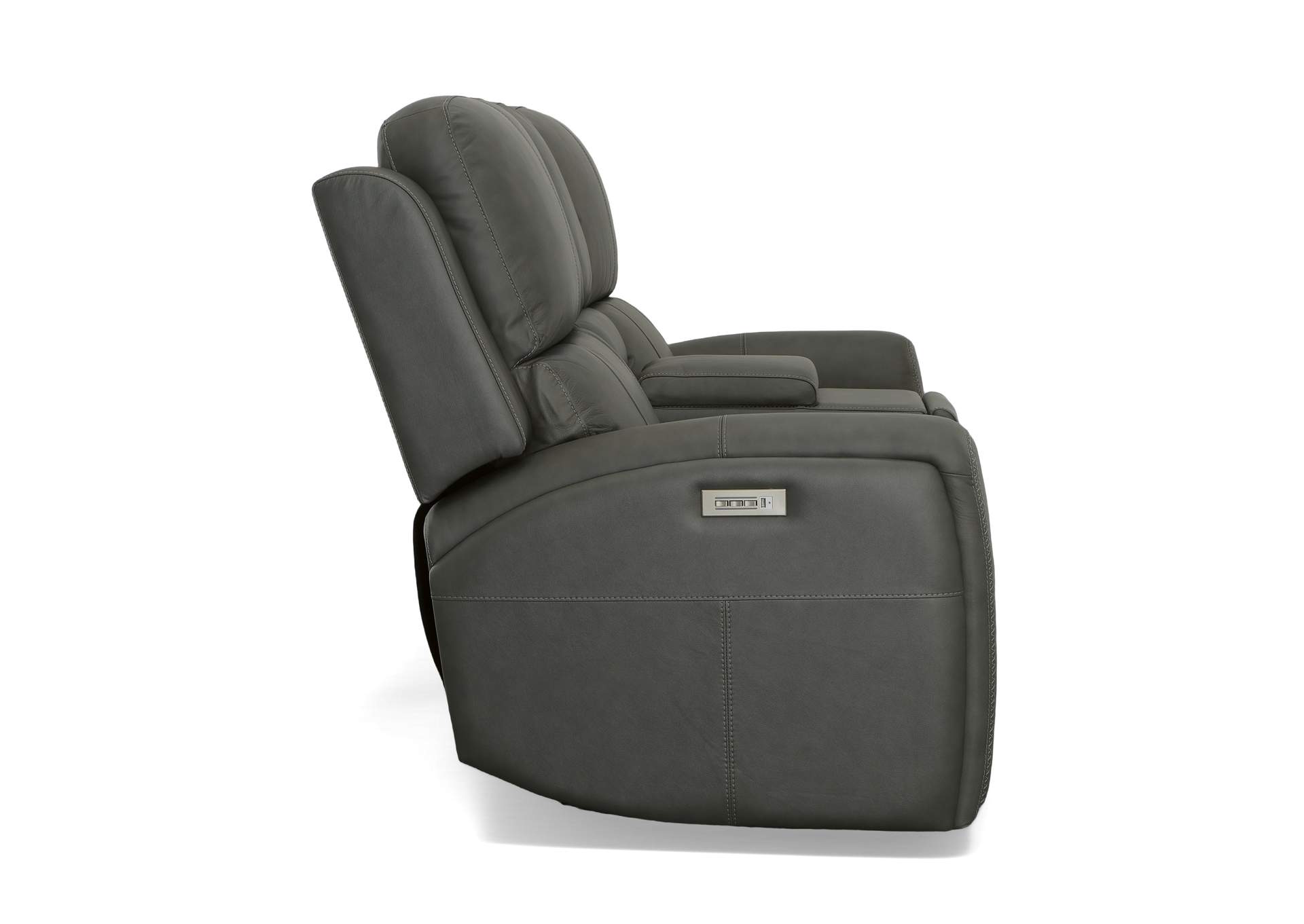 Linden Power Reclining Loveseat With Console & Power Headrests & Lumbar,Flexsteel