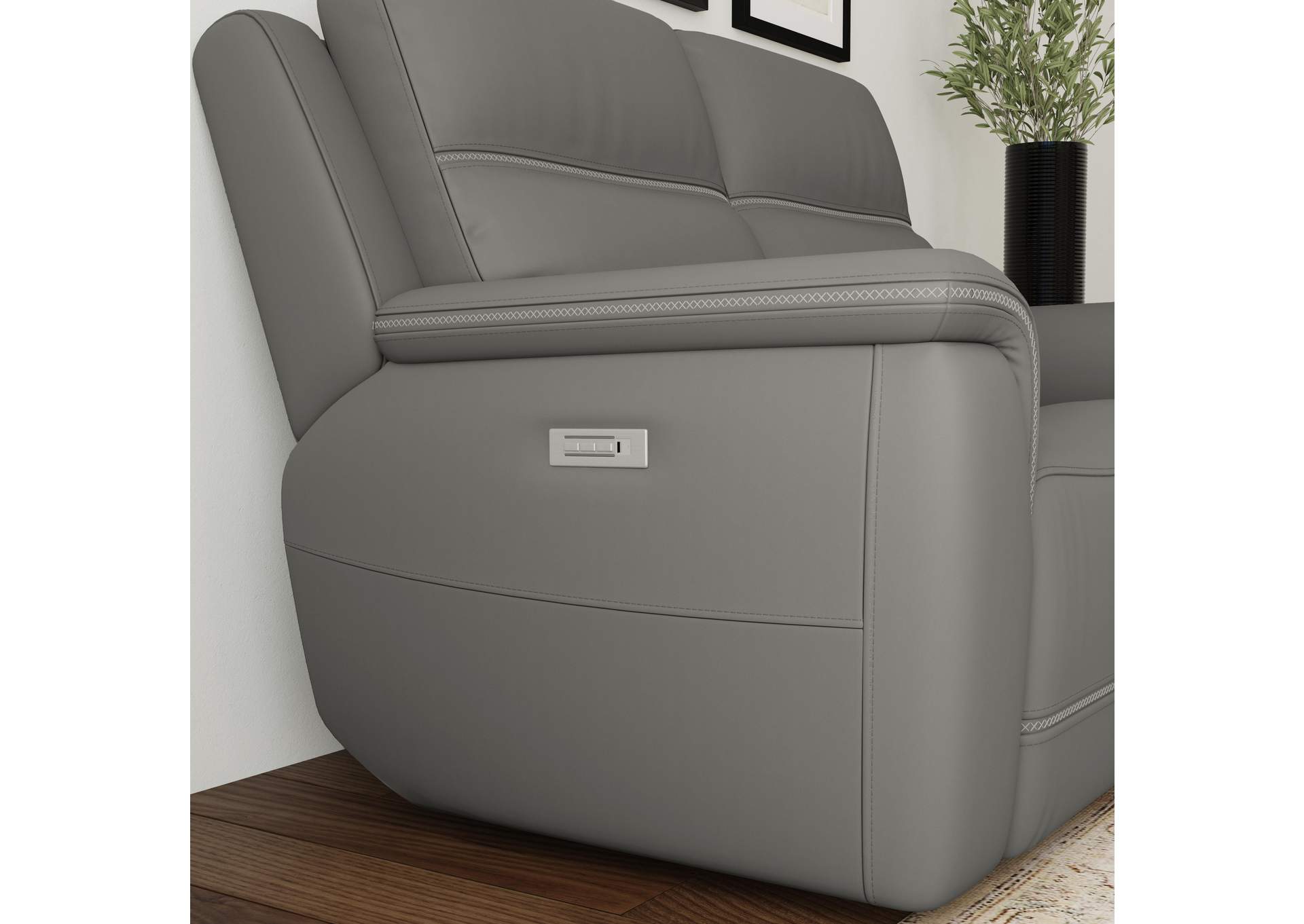 Sawyer Power Reclining Loveseat W - Power Headrests, Lumbar,Flexsteel