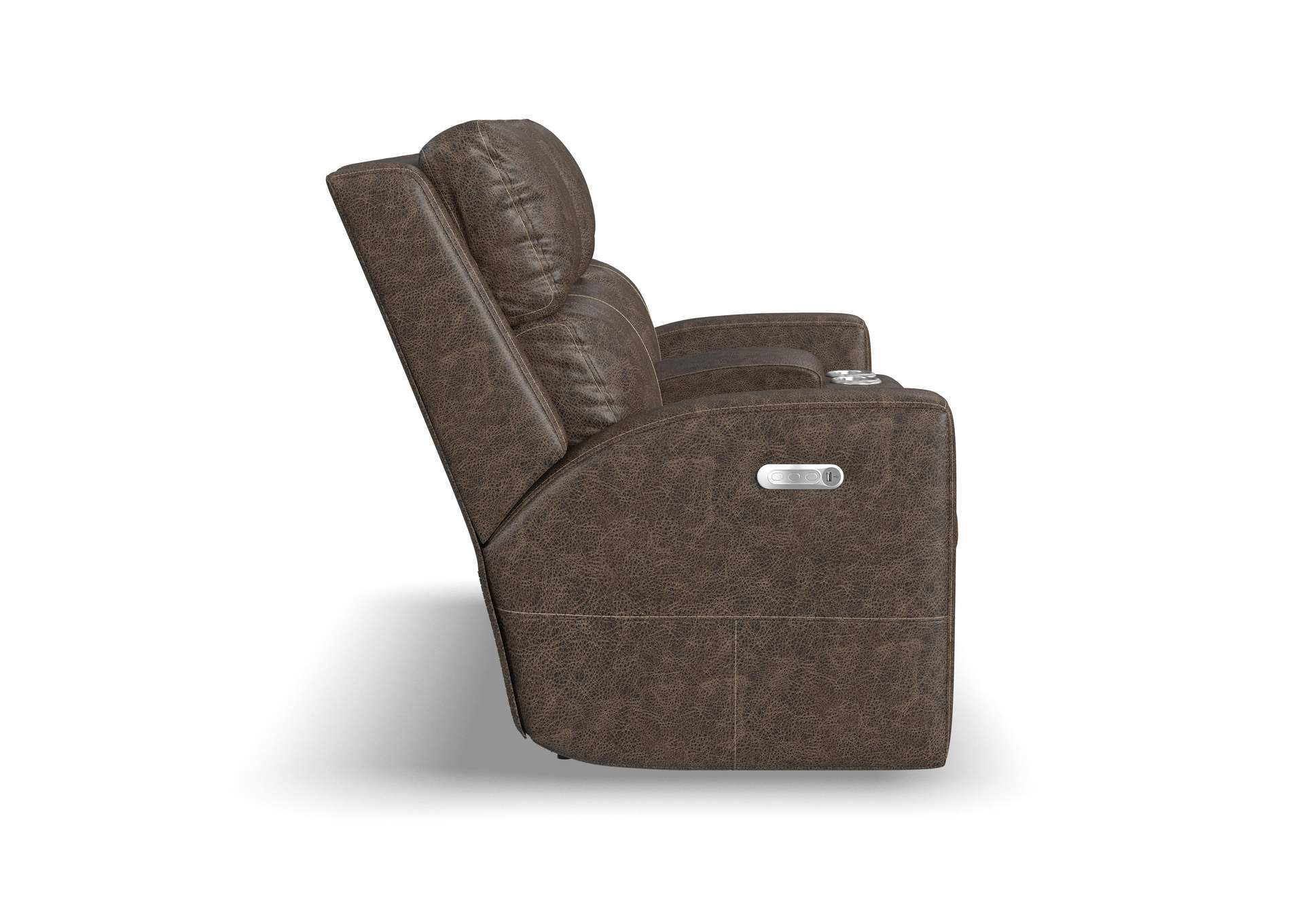 Score Power Reclining Loveseat With Console & Power Headrests & Lumbar,Flexsteel