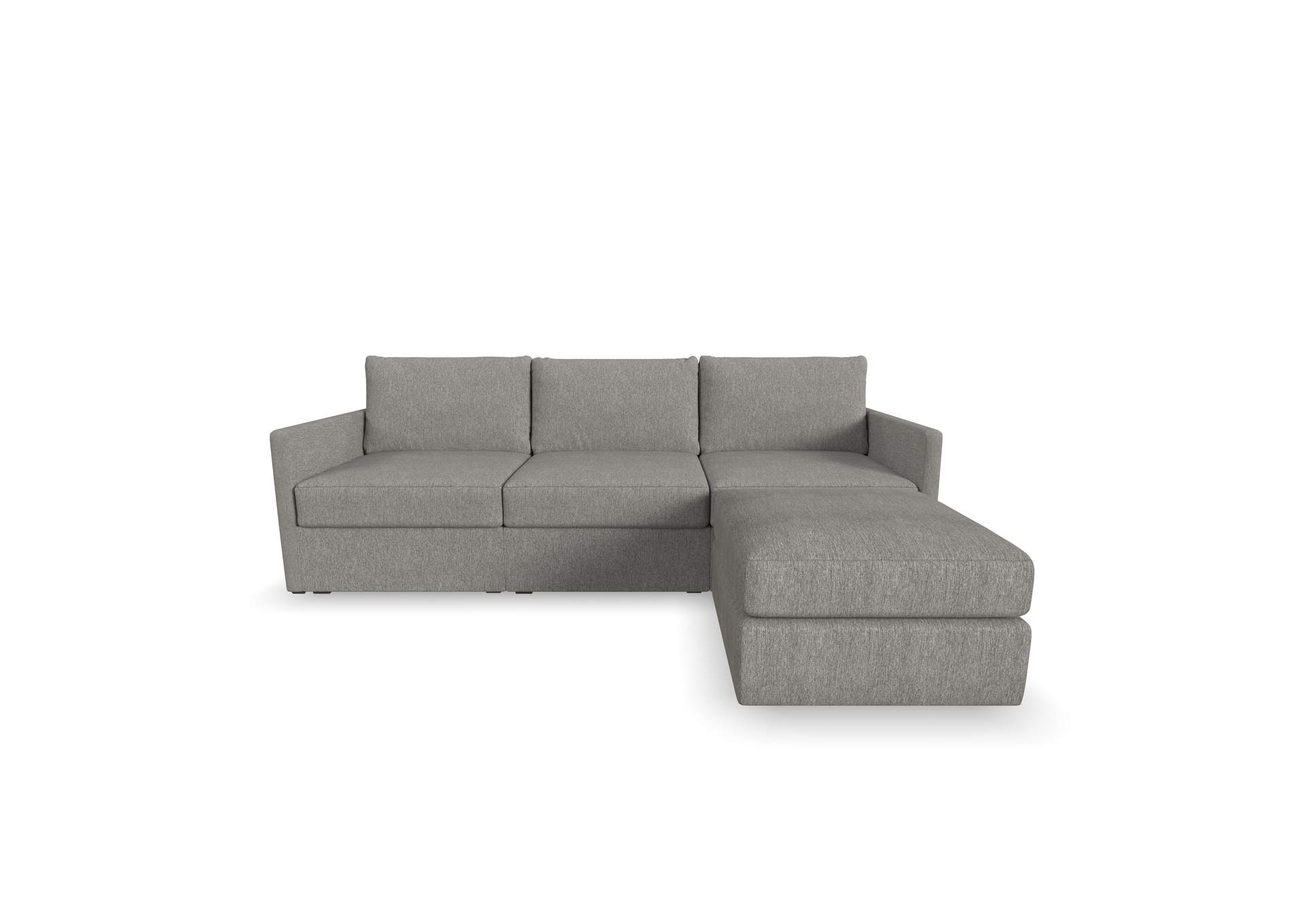 Flex Sofa With Narrow Arm And Ottoman,Flexsteel