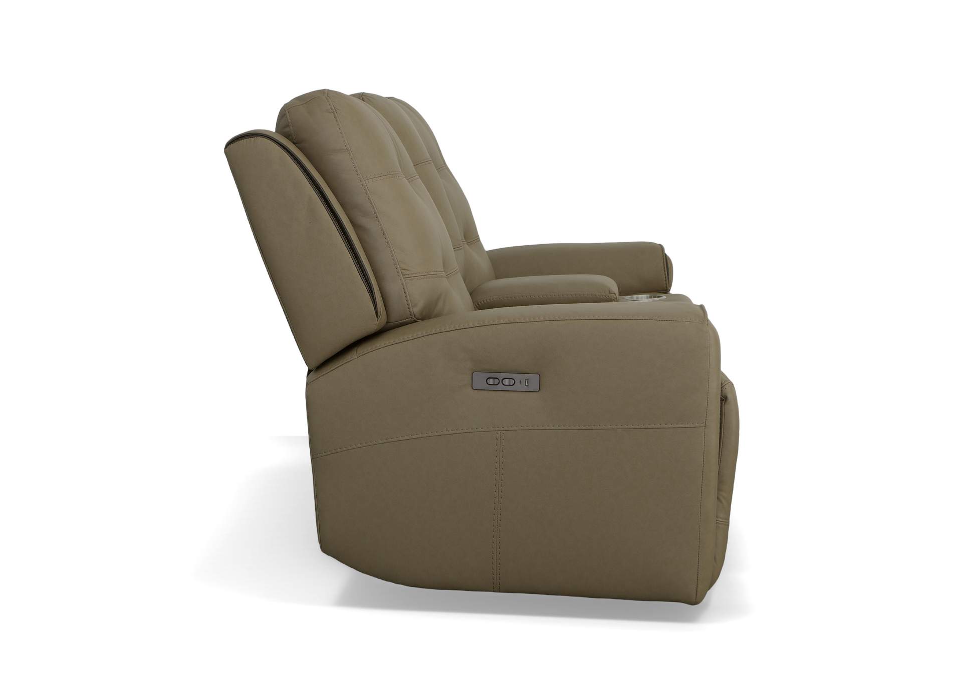 Iris Power Reclining Loveseat With Console & Power Headrests,Flexsteel