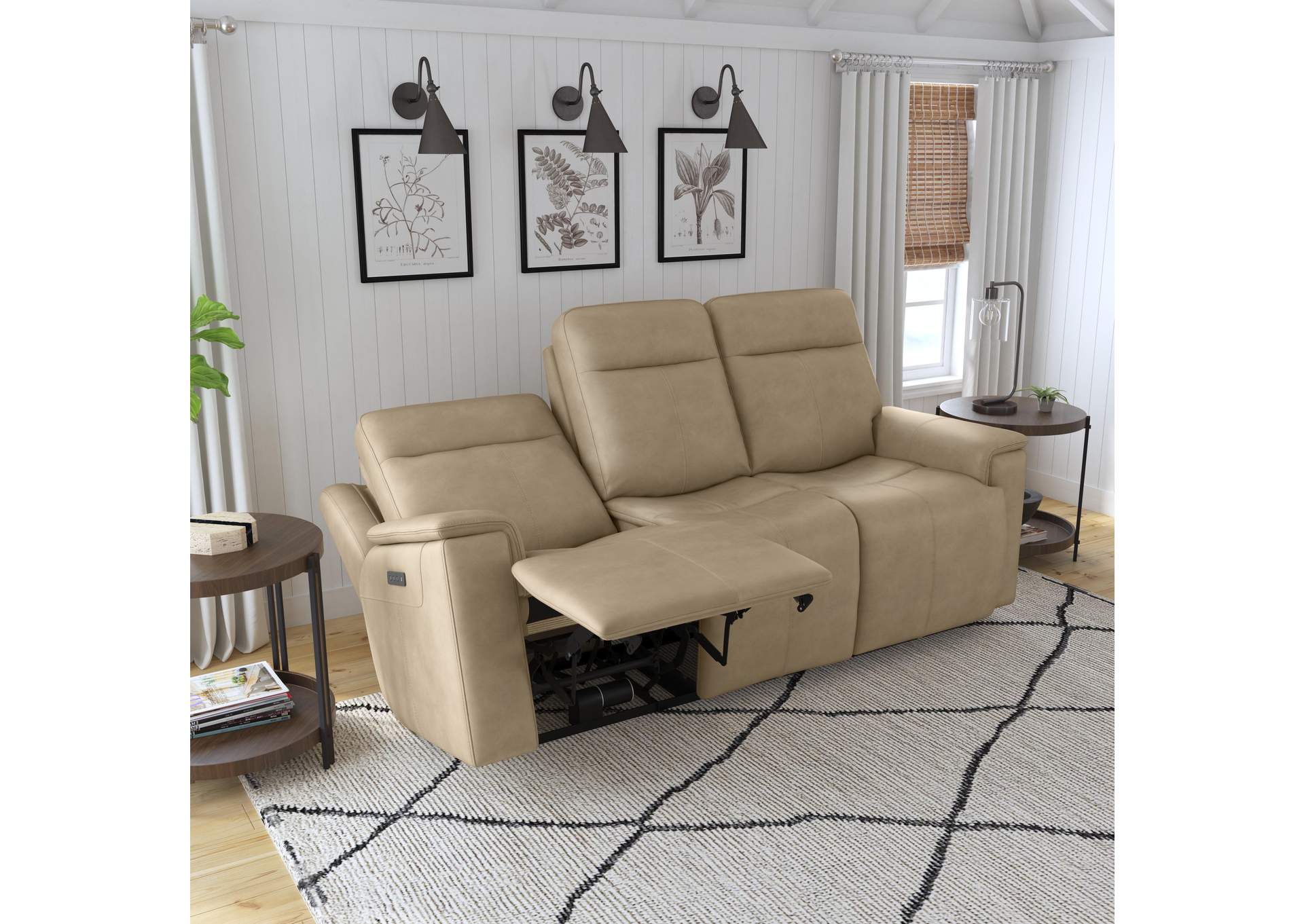 Odell Power Reclining Sofa With Power Headrests & Lumbar,Flexsteel