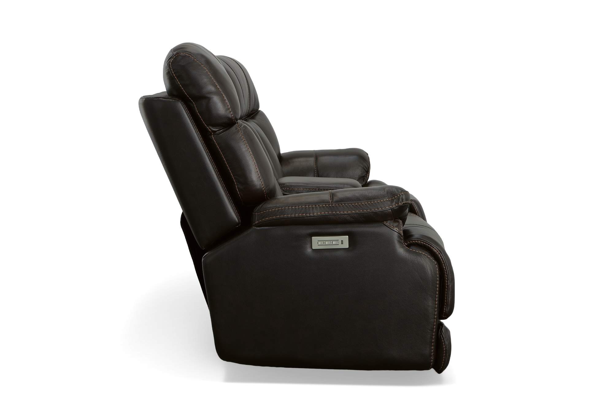 Clive Power Reclining Loveseat With Console, Power Headrests & Lumbar,Flexsteel