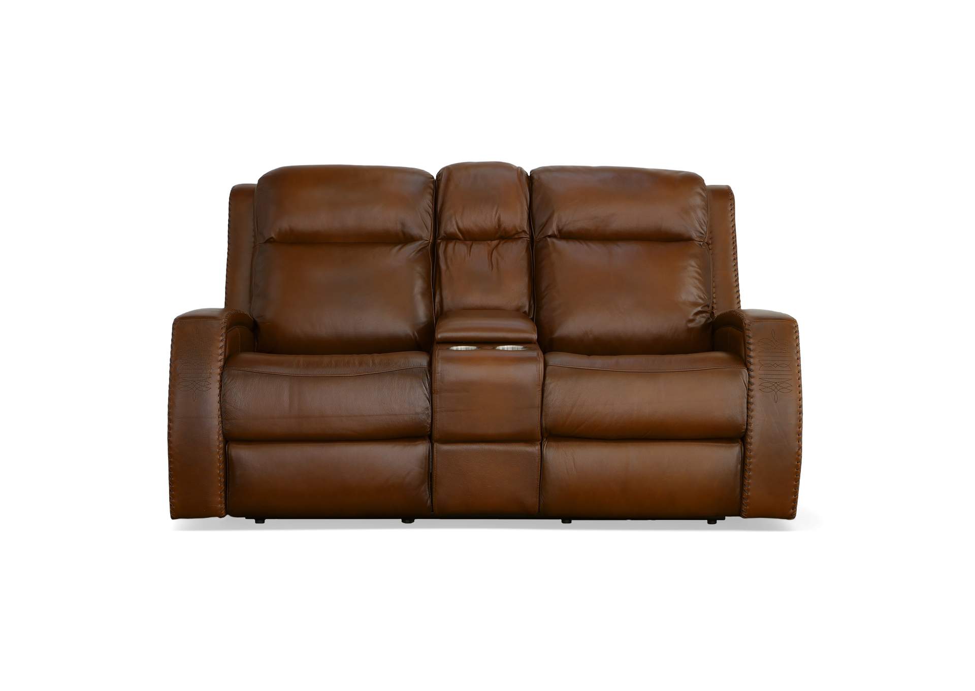 Mustang Power Reclining Loveseat With Console & Power Headrests,Flexsteel