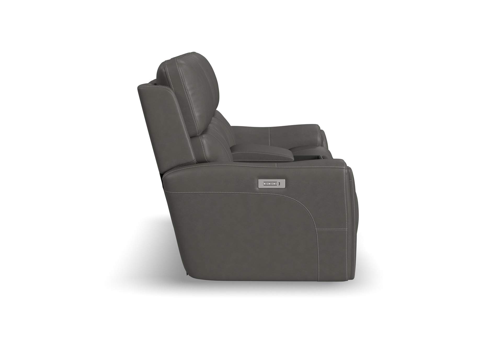 Carter Power Reclining Loveseat With Console & Power Headrests & Lumbar,Flexsteel