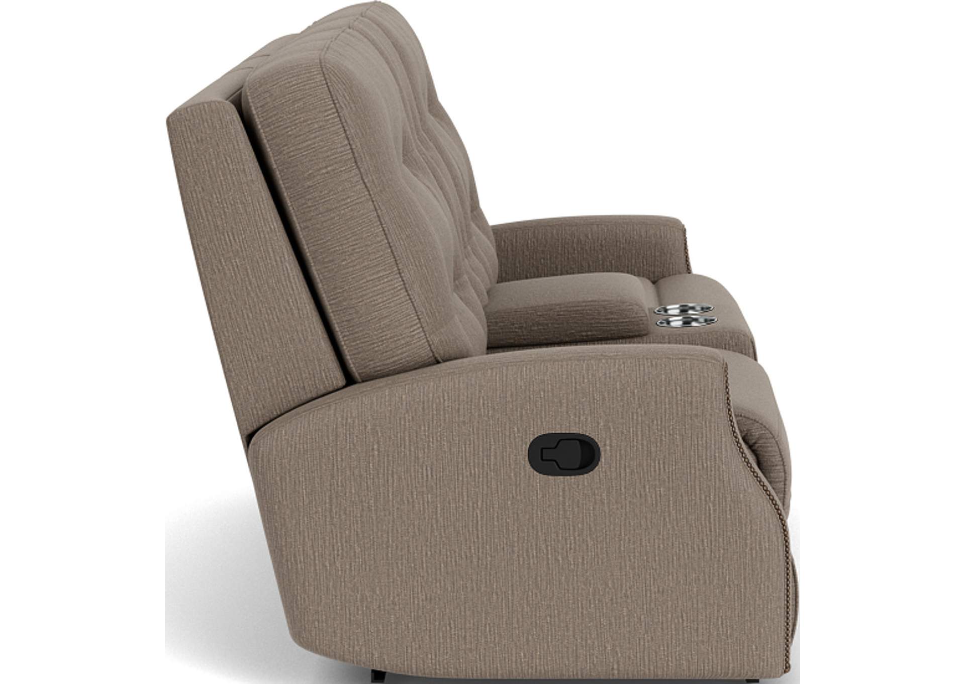 Devon Reclining Loveseat With Console,Flexsteel