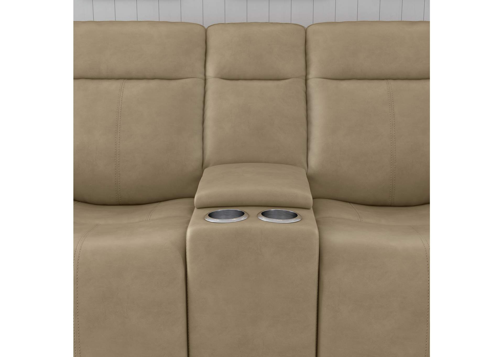 Odell Power Reclining Loveseat With Console, Power Headrests & Lumbar,Flexsteel