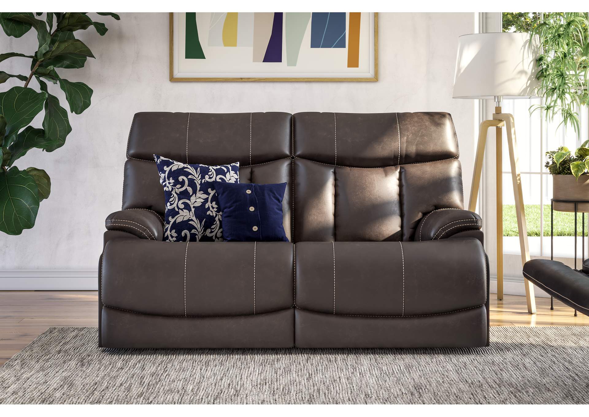 Clive Power Reclining Loveseat With Power Headrests & Lumbar,Flexsteel