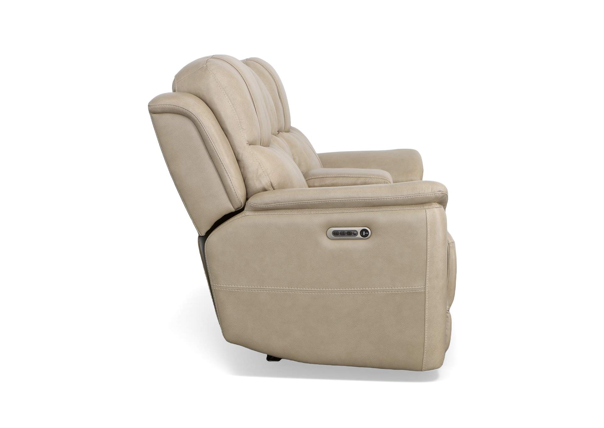 Crew Power Reclining Loveseat With Console, Power Headrests & Lumbar,Flexsteel