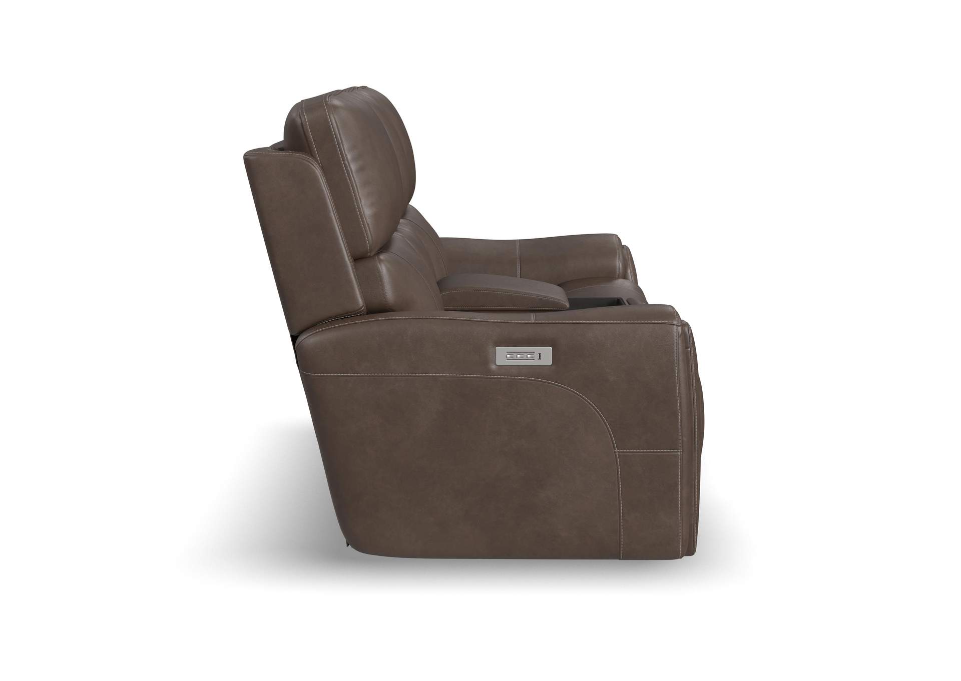 Carter Power Reclining Loveseat With Console & Power Headrests & Lumbar,Flexsteel