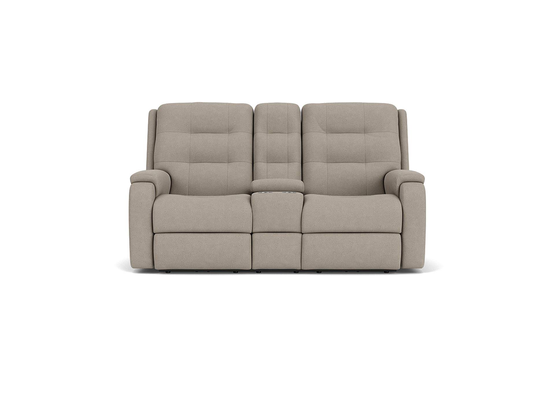 Arlo Power Reclining Loveseat With Console & Power Headrests & Lumbar,Flexsteel