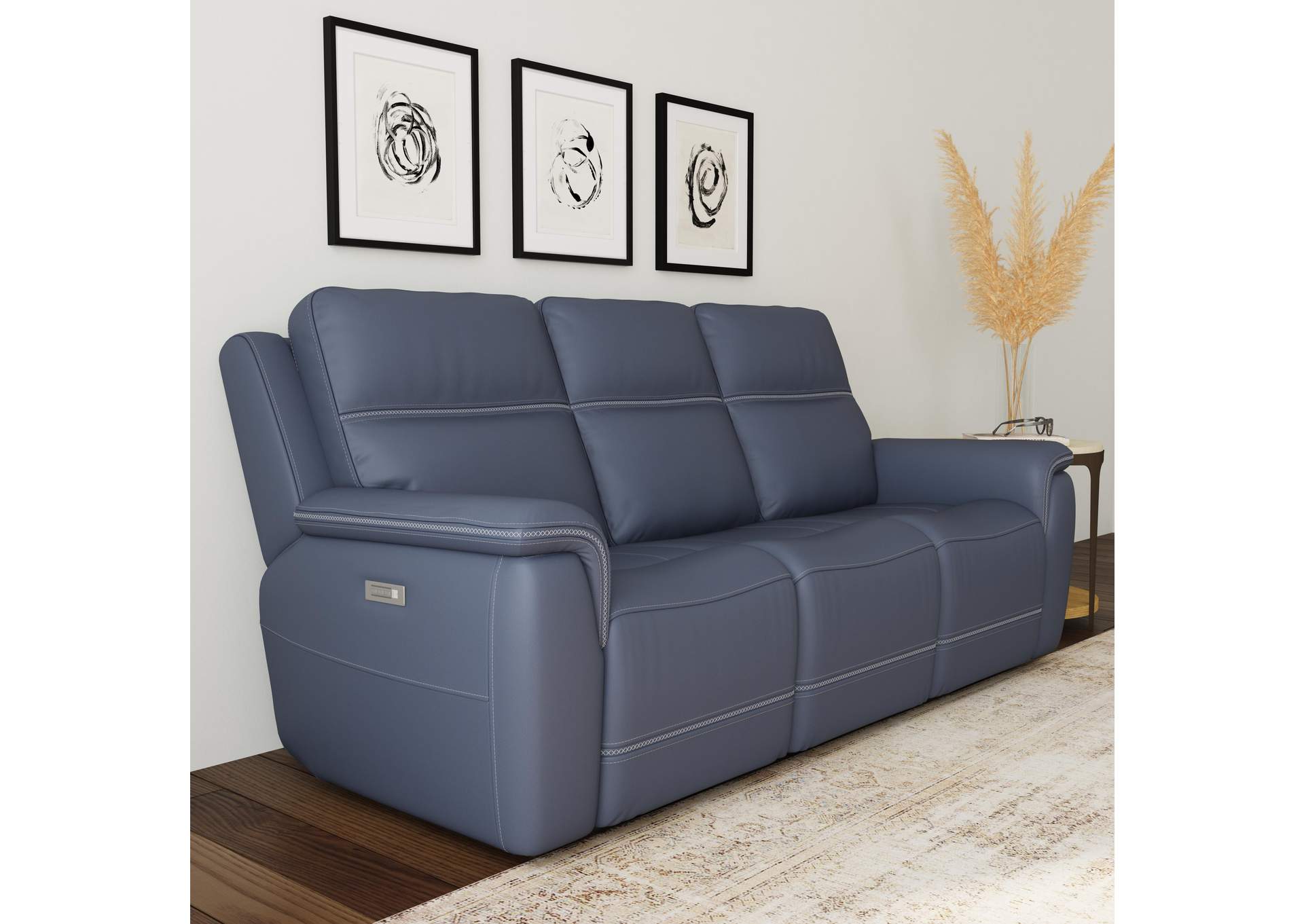 Sawyer Power Reclining Sofa With Power Headrests & Lumbar,Flexsteel