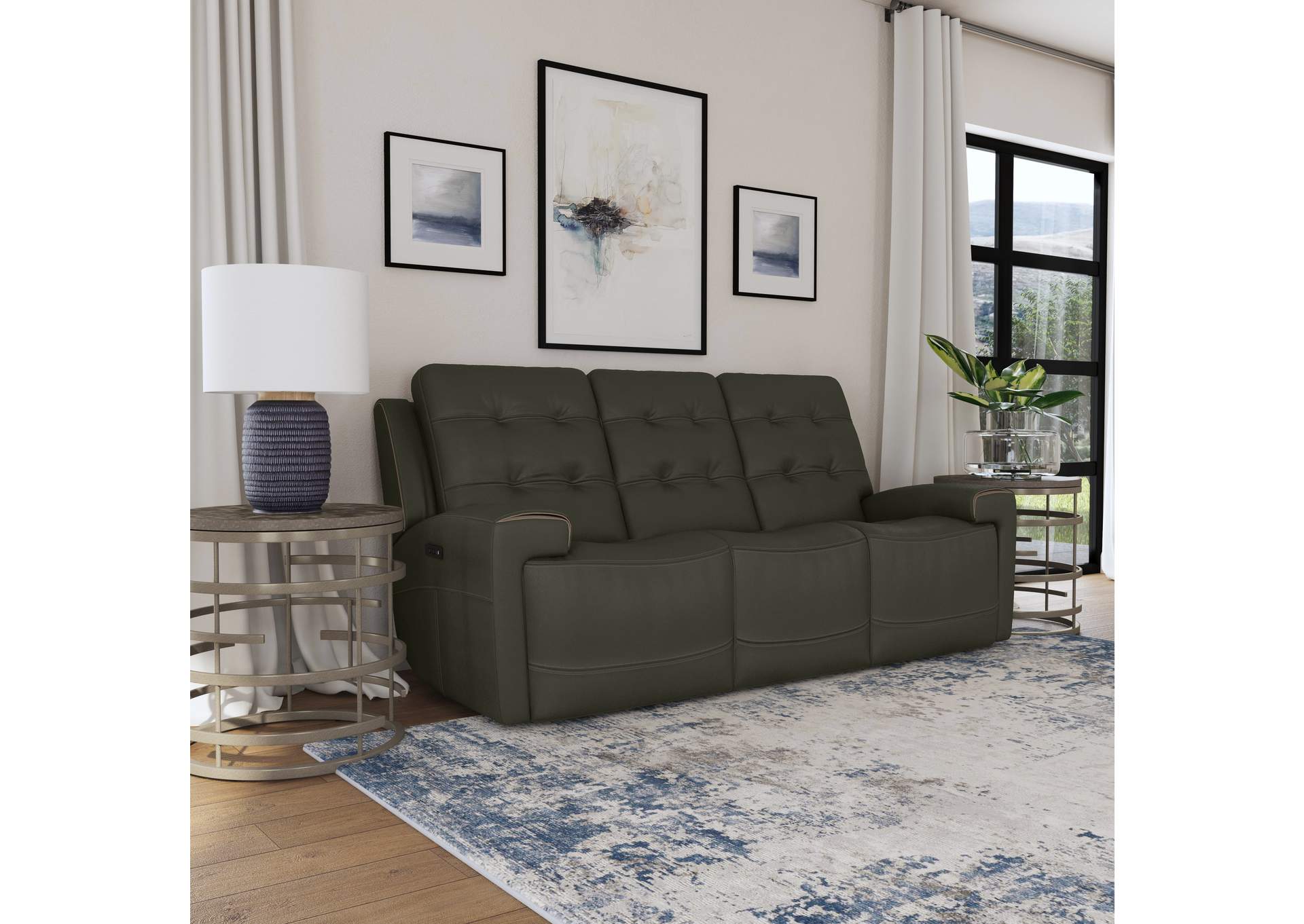 Iris Power Reclining Sofa With Power Headrests,Flexsteel