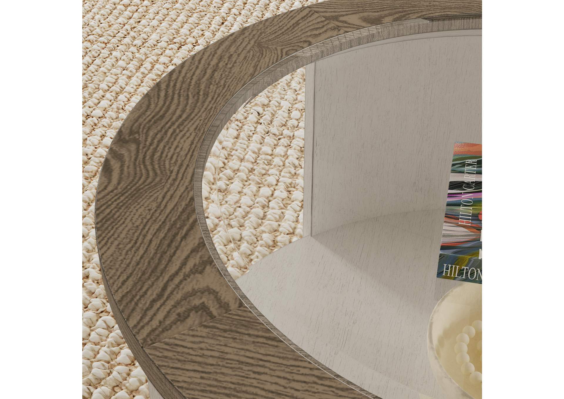 Melody Round Coffee Table With Casters,Flexsteel